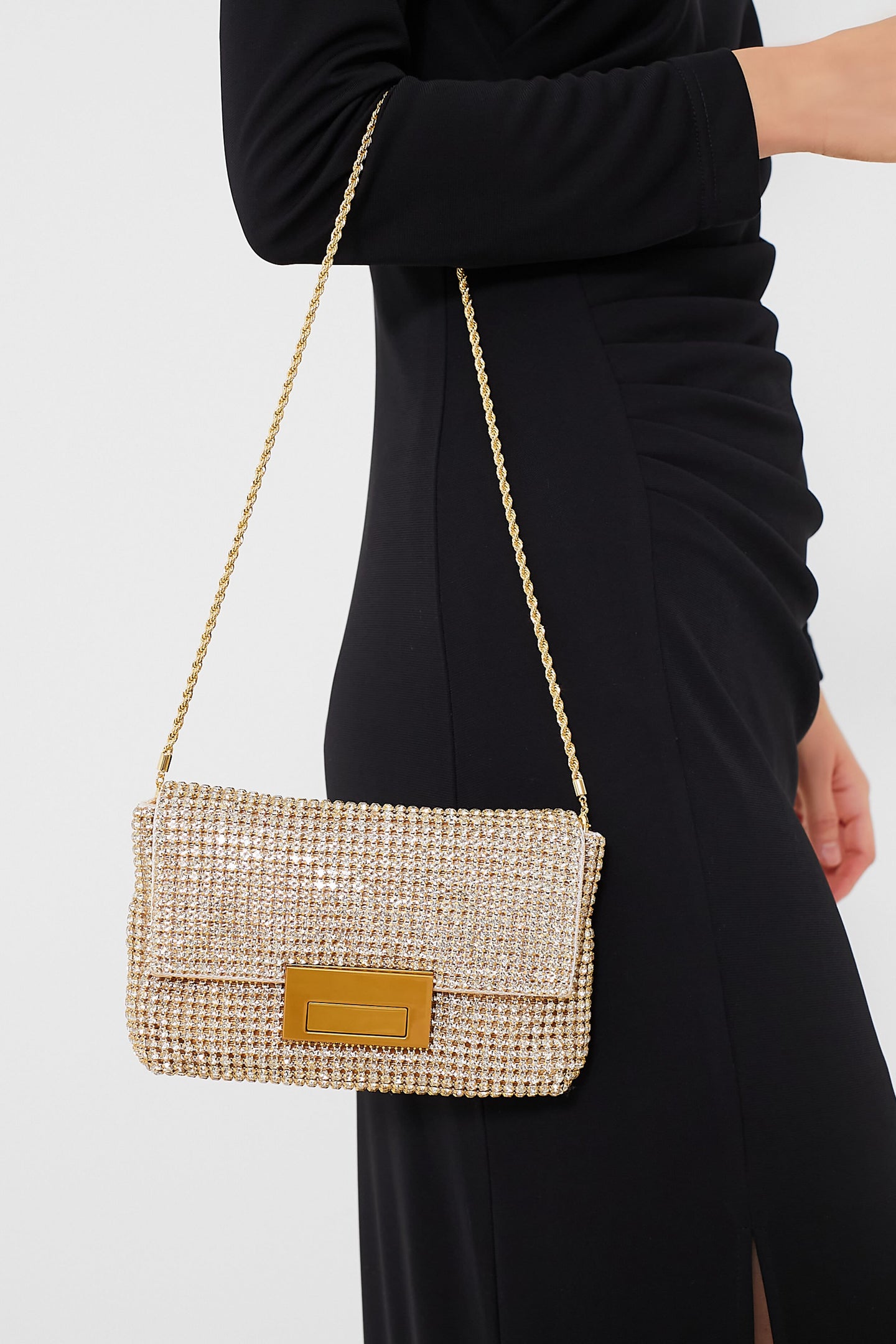 Gold Gauge Diamante June Bag