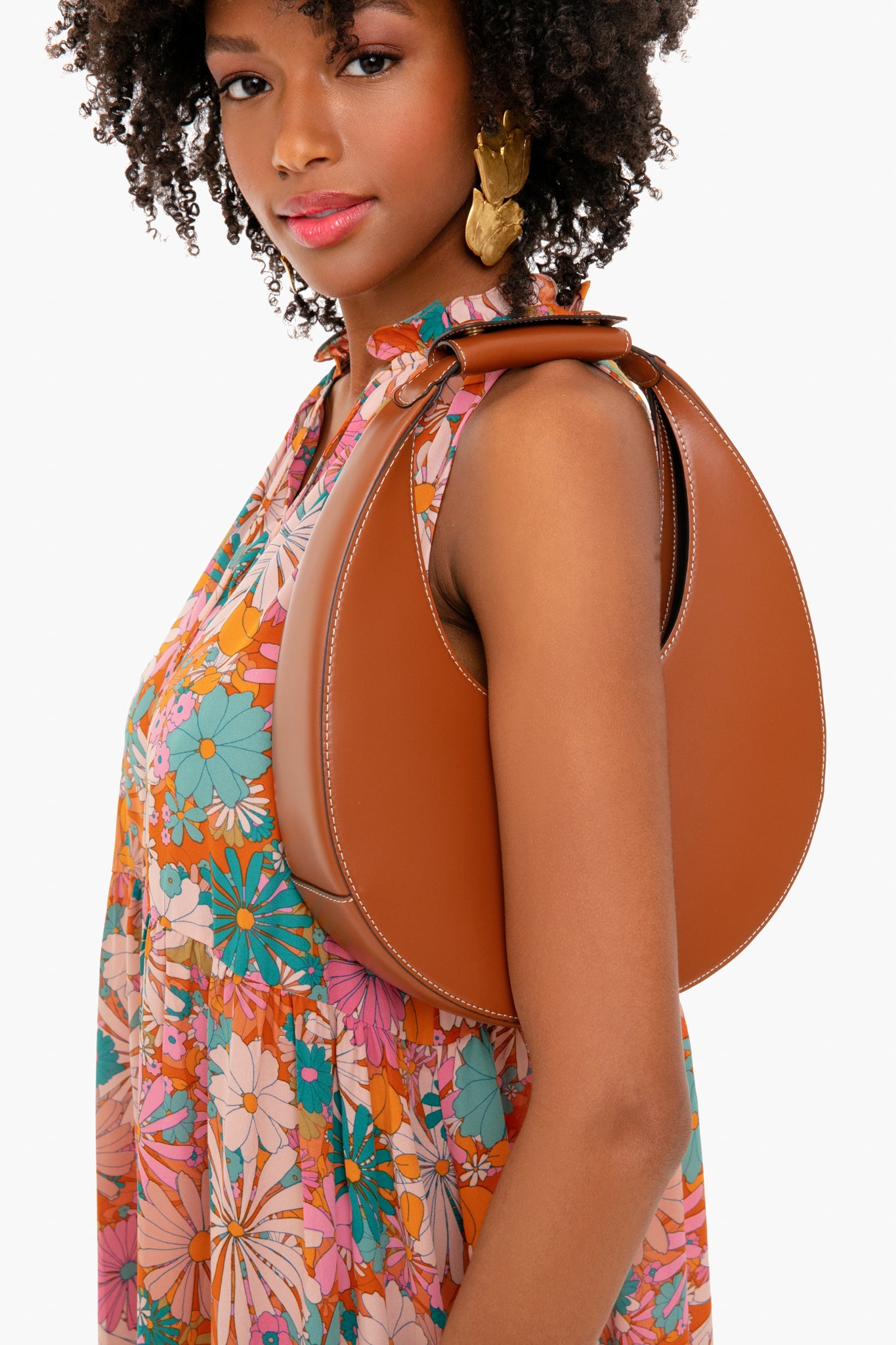 Tan Moon Tote Bag
