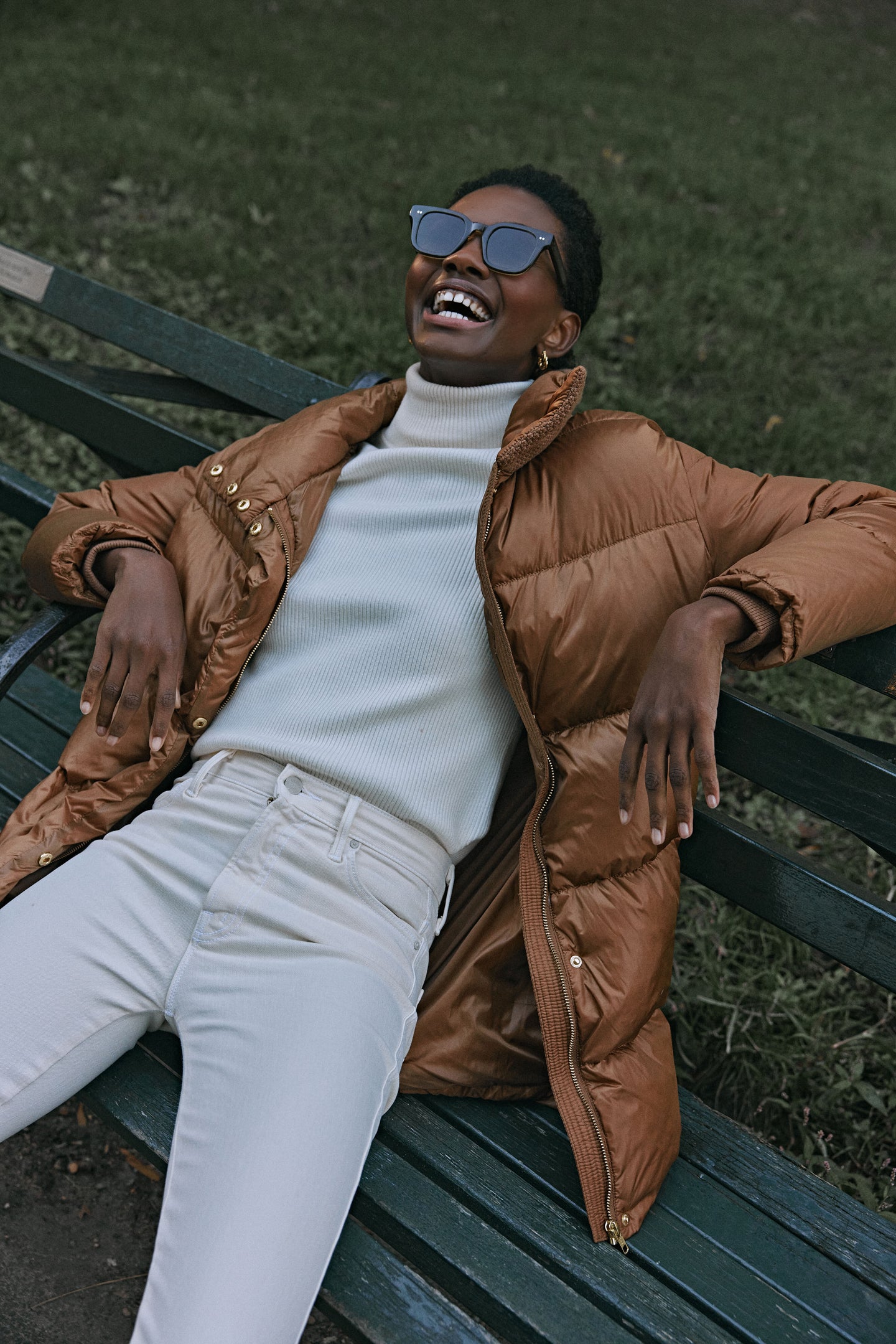 Winter White Andover Ribbed Turtleneck