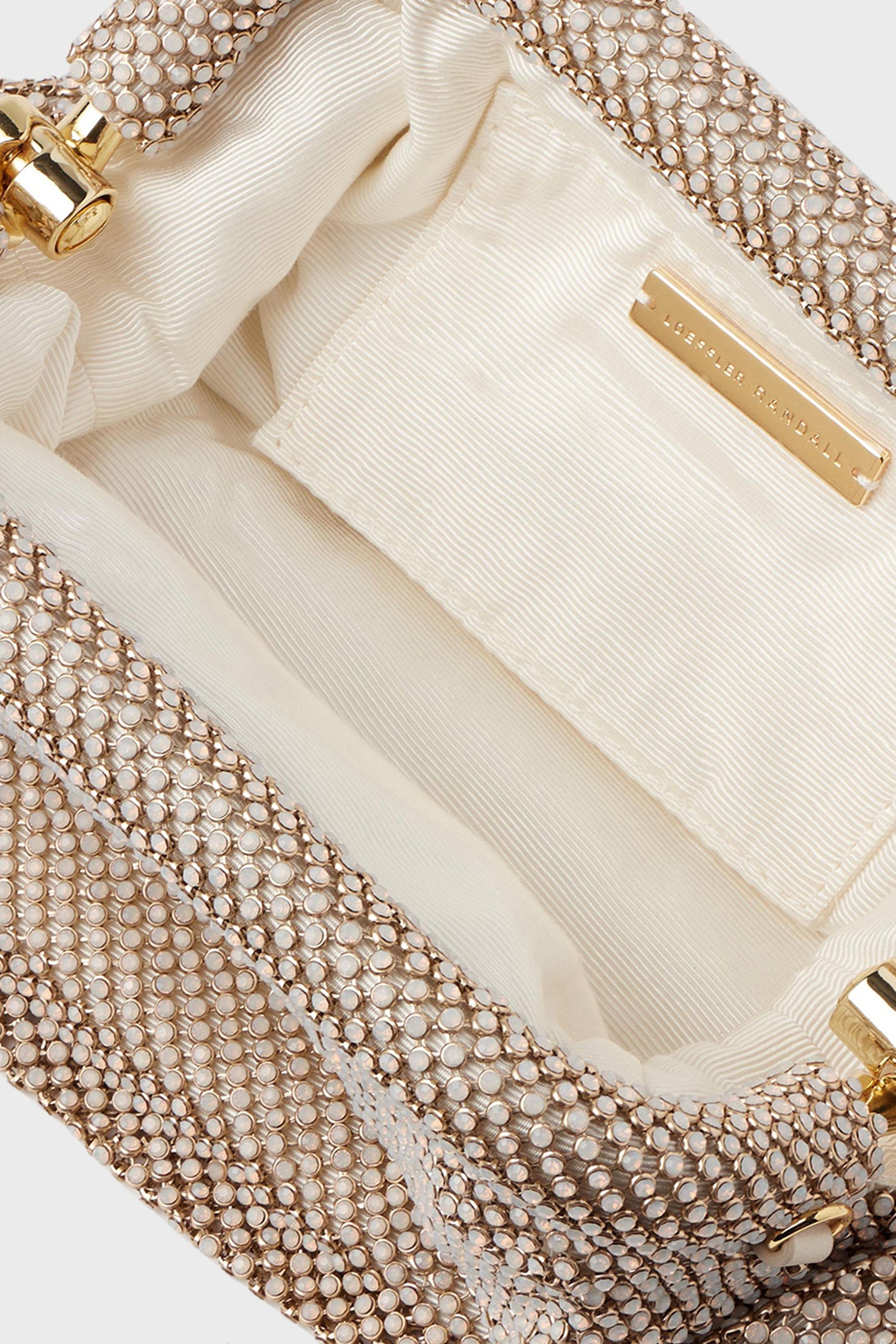 White Opal Diamante Doreen Clutch