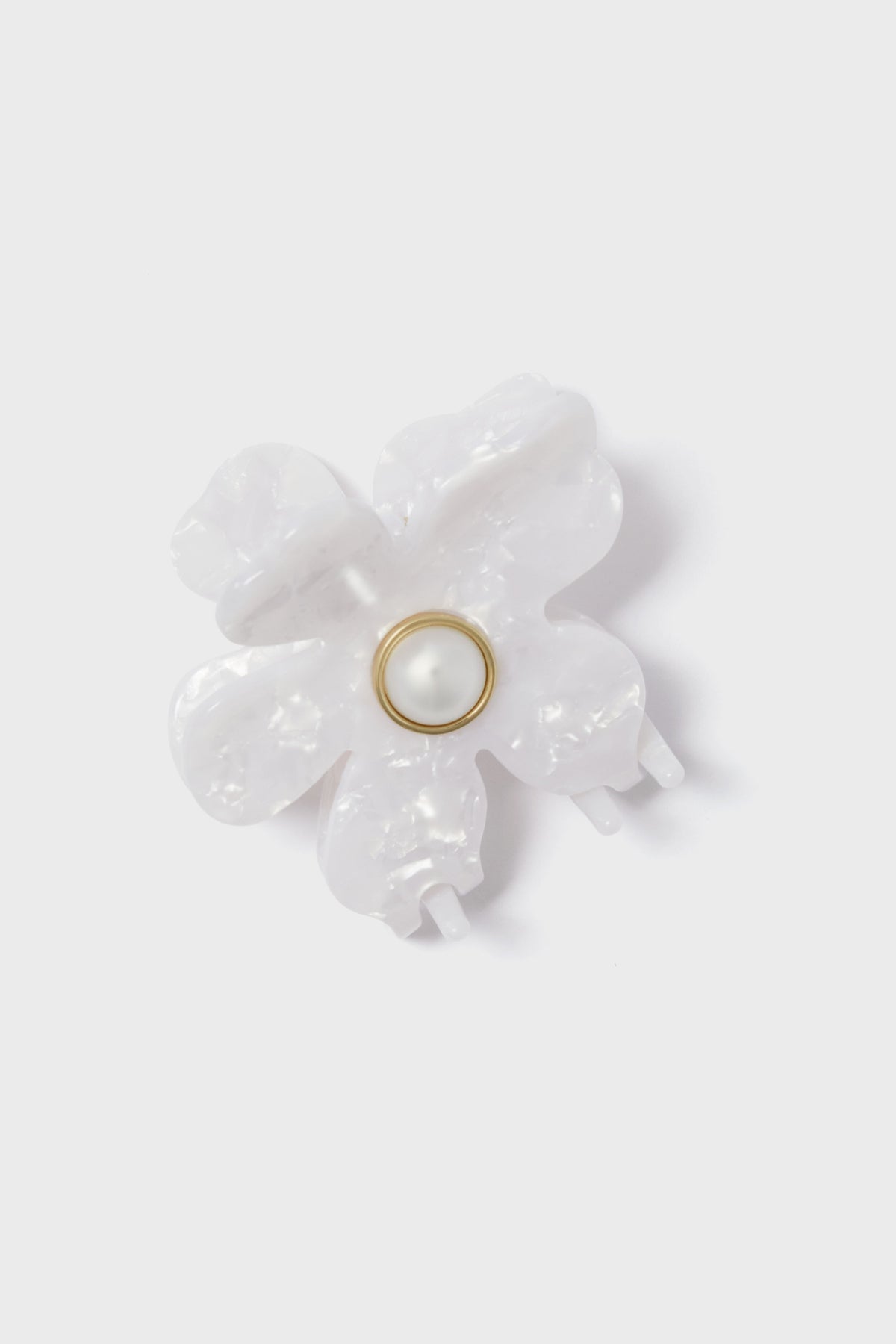 Mother of Pearl Lily Claw Clip