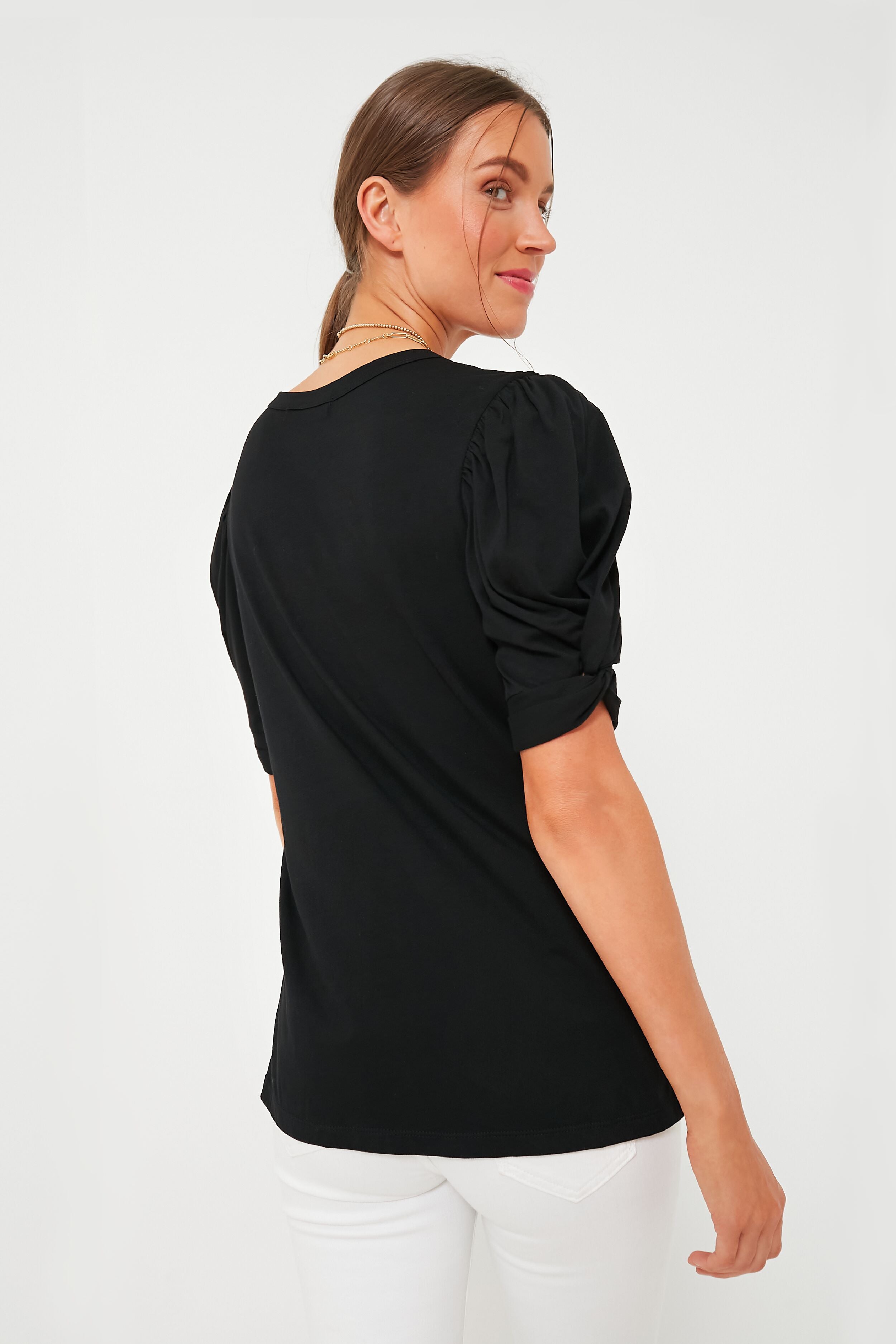 pomander place black short sleeve knit welton dress Black Short Sleeve Knit Welton Dress