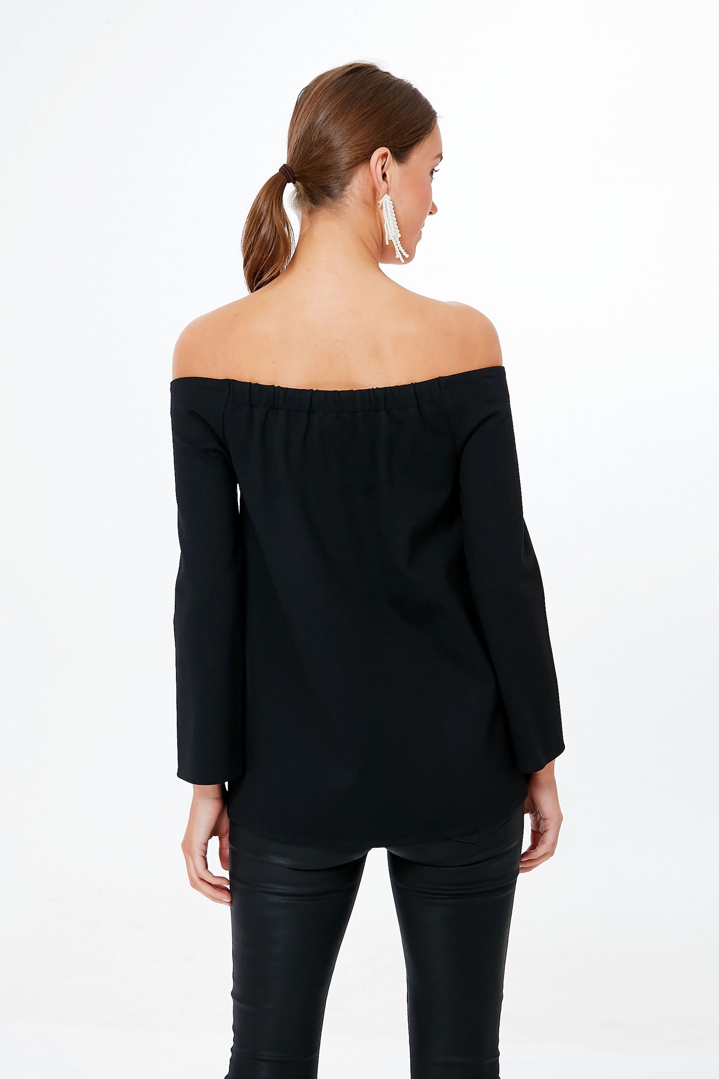 Black Miranda Off The Shoulder Blouse