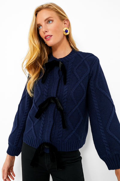 Velvet Bow Bea Cardigan