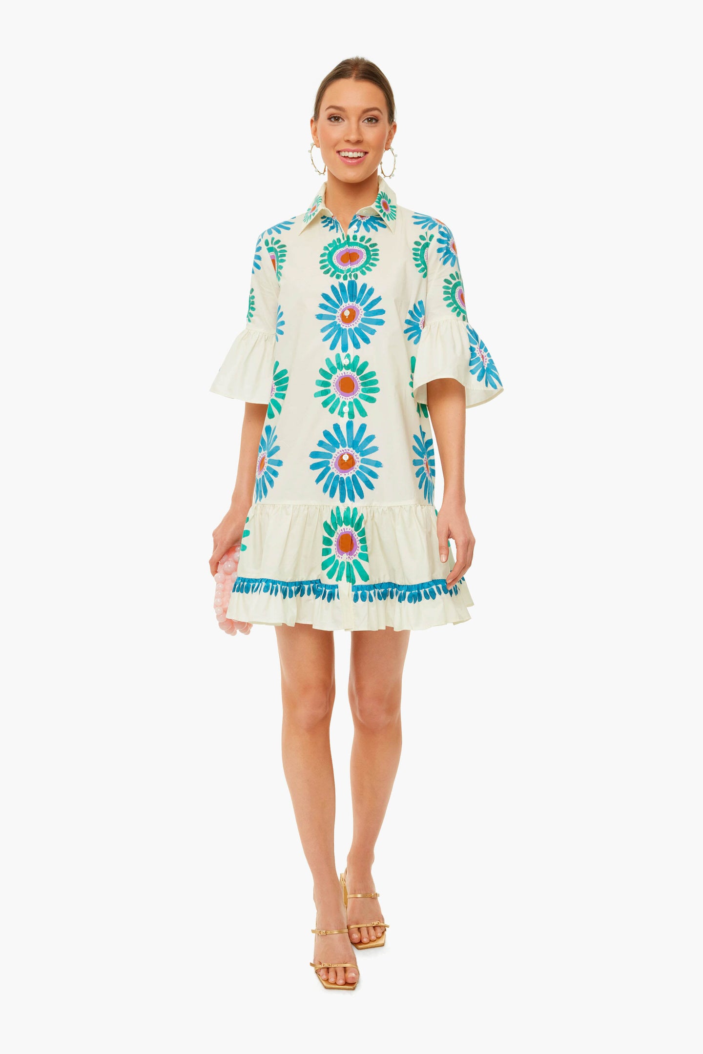 Daisy Placee White Choux Dress