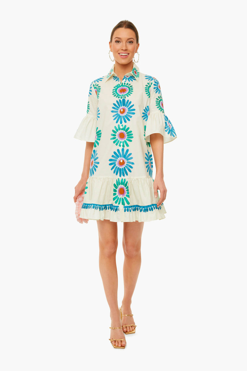 Daisy Placee White Choux Dress