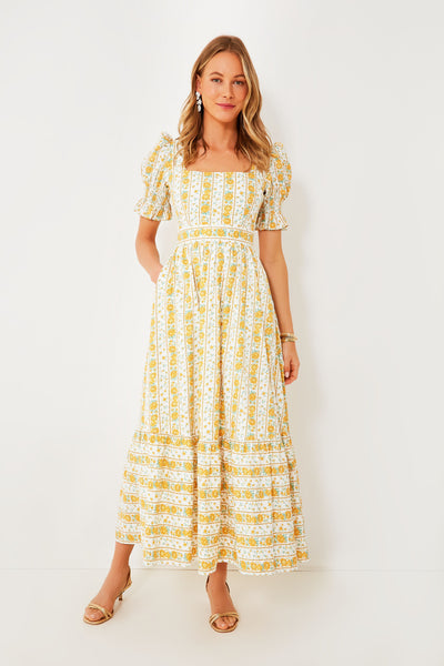 Yellow Floral Phillipa Maxi Dress | Hyacinth House