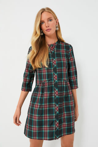 Highland Plaid Royal Shirt Dress | Tuckernuck