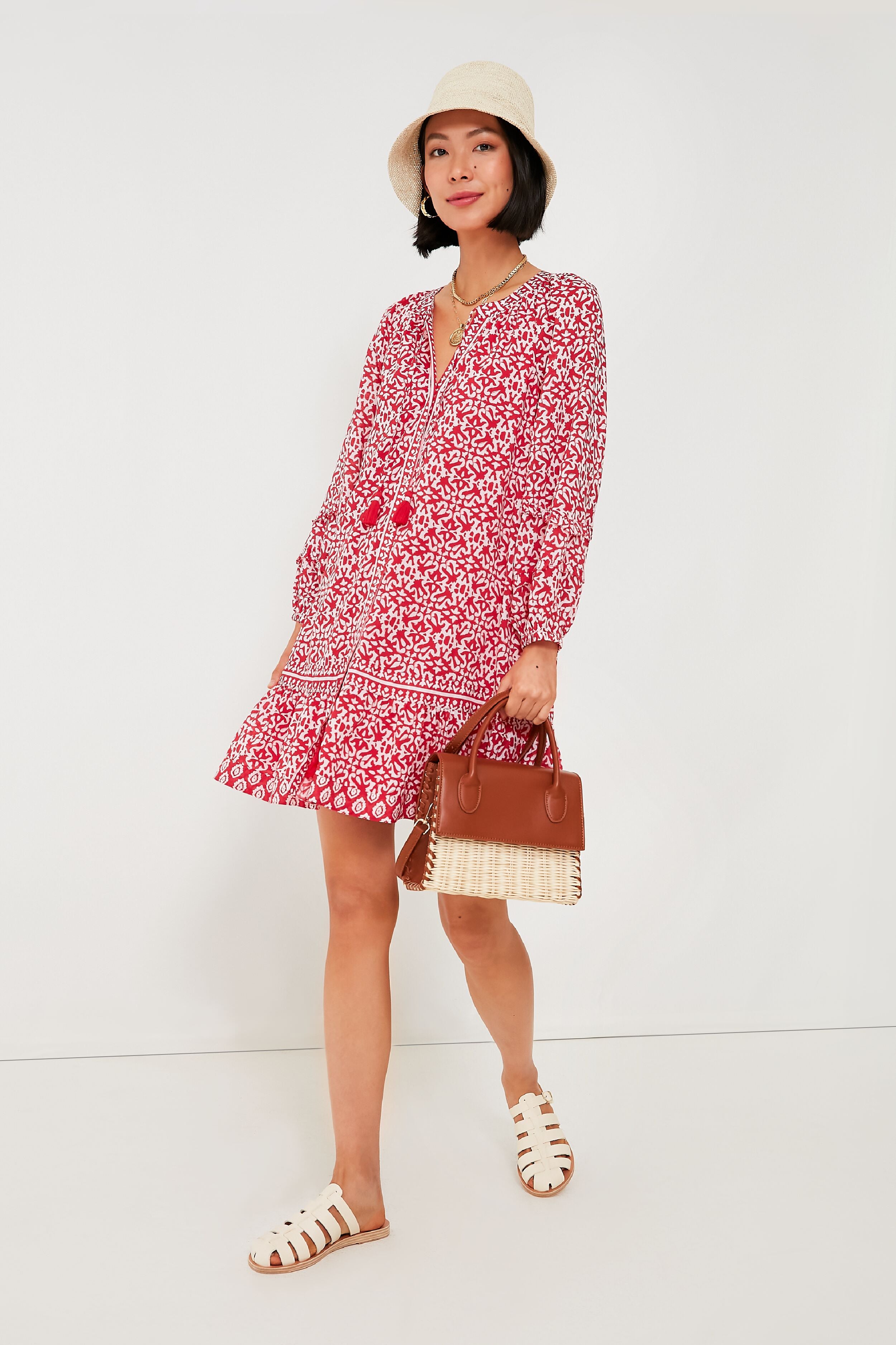 open lace back dress Red Tile Vineyard Dress