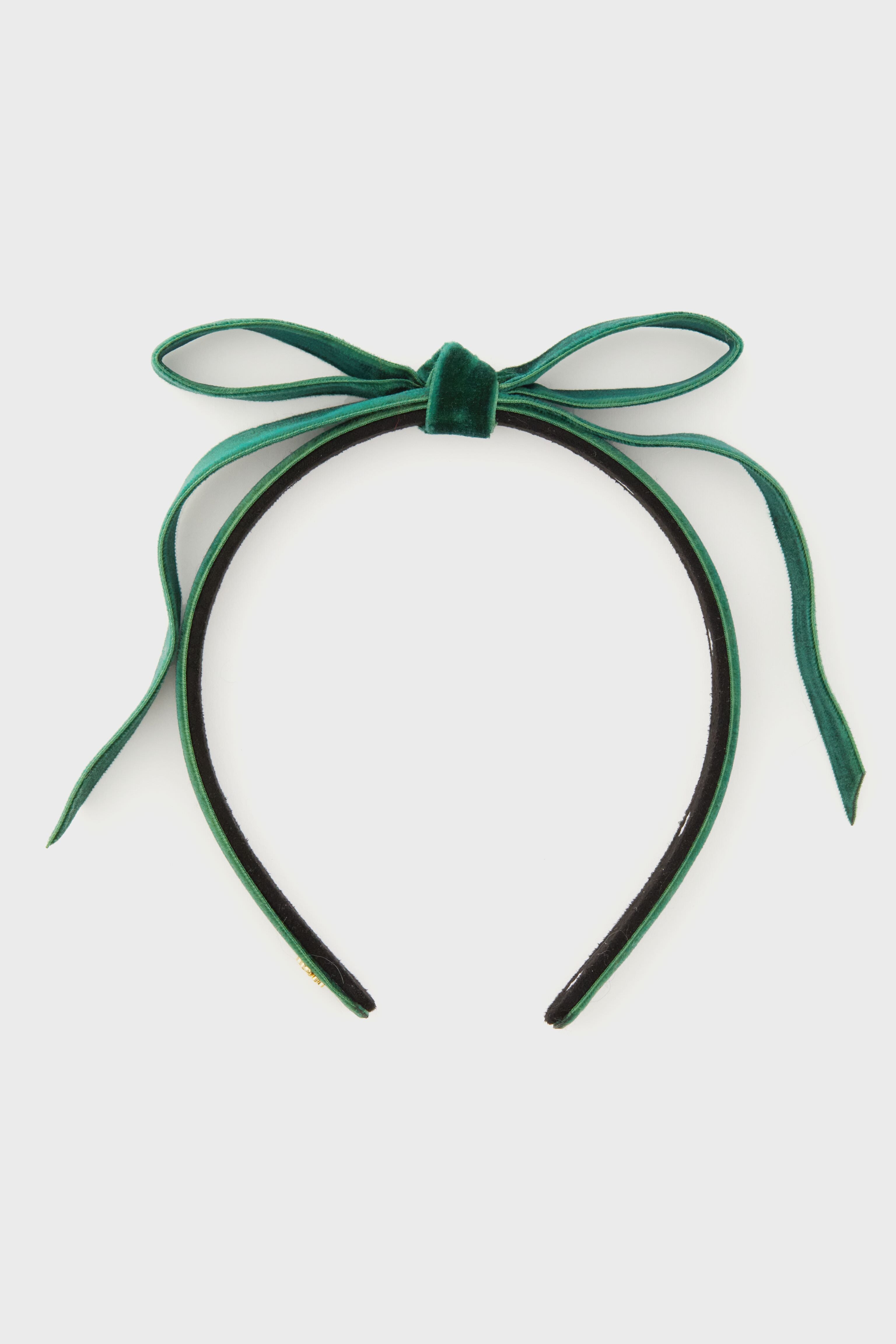 LELE SADOUGHI Sage Eyelet Holly Bow Headband Lele Sadoughi Sage Green Eyelet Holly Bow Headband NWT main image 2