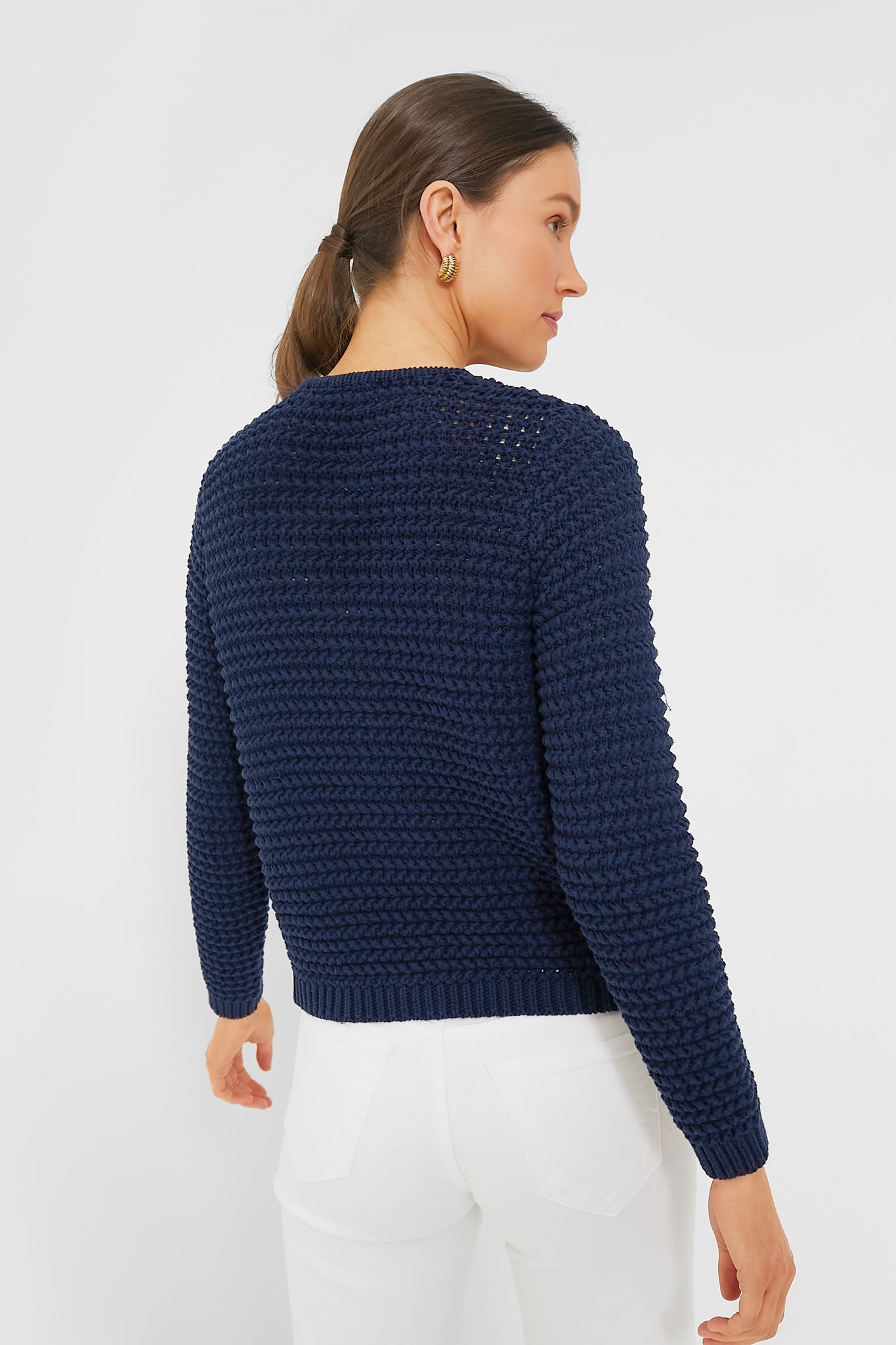 Navy Note Cardigan