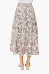 Day Calla Cheetah Pintuck Midi Skirt
