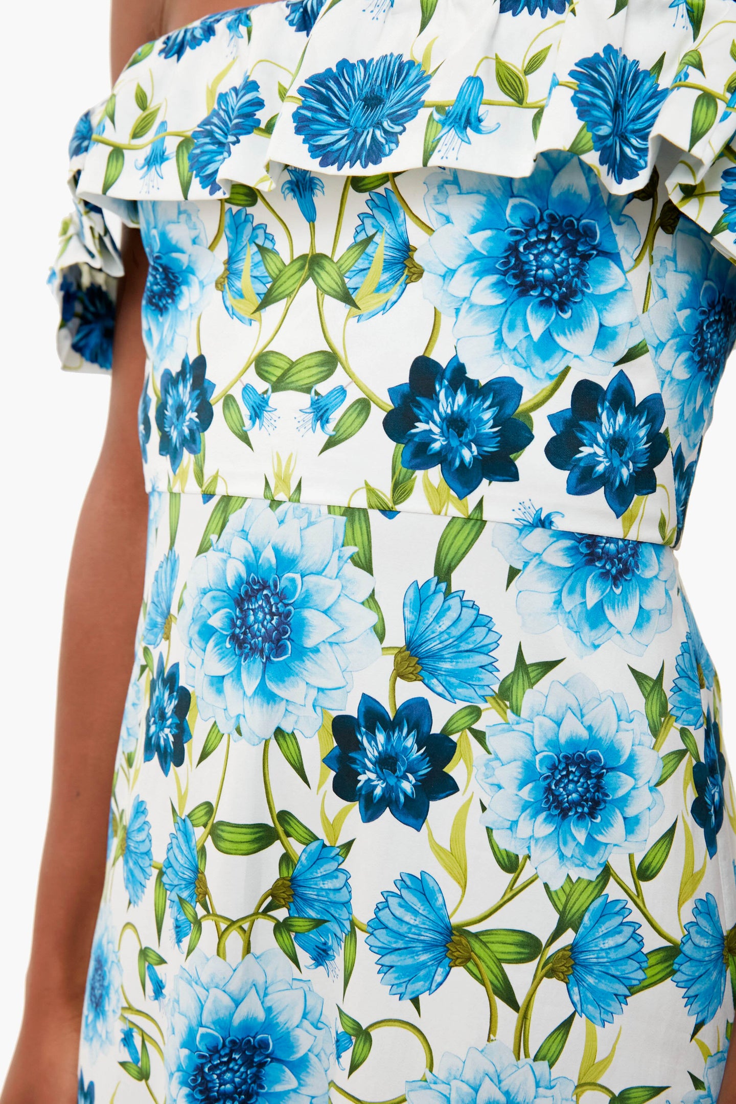 Summer Garden Blue Farrah Cotton Dress