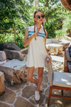 Lisbon Stripe Pique Cadwell Tennis Dress