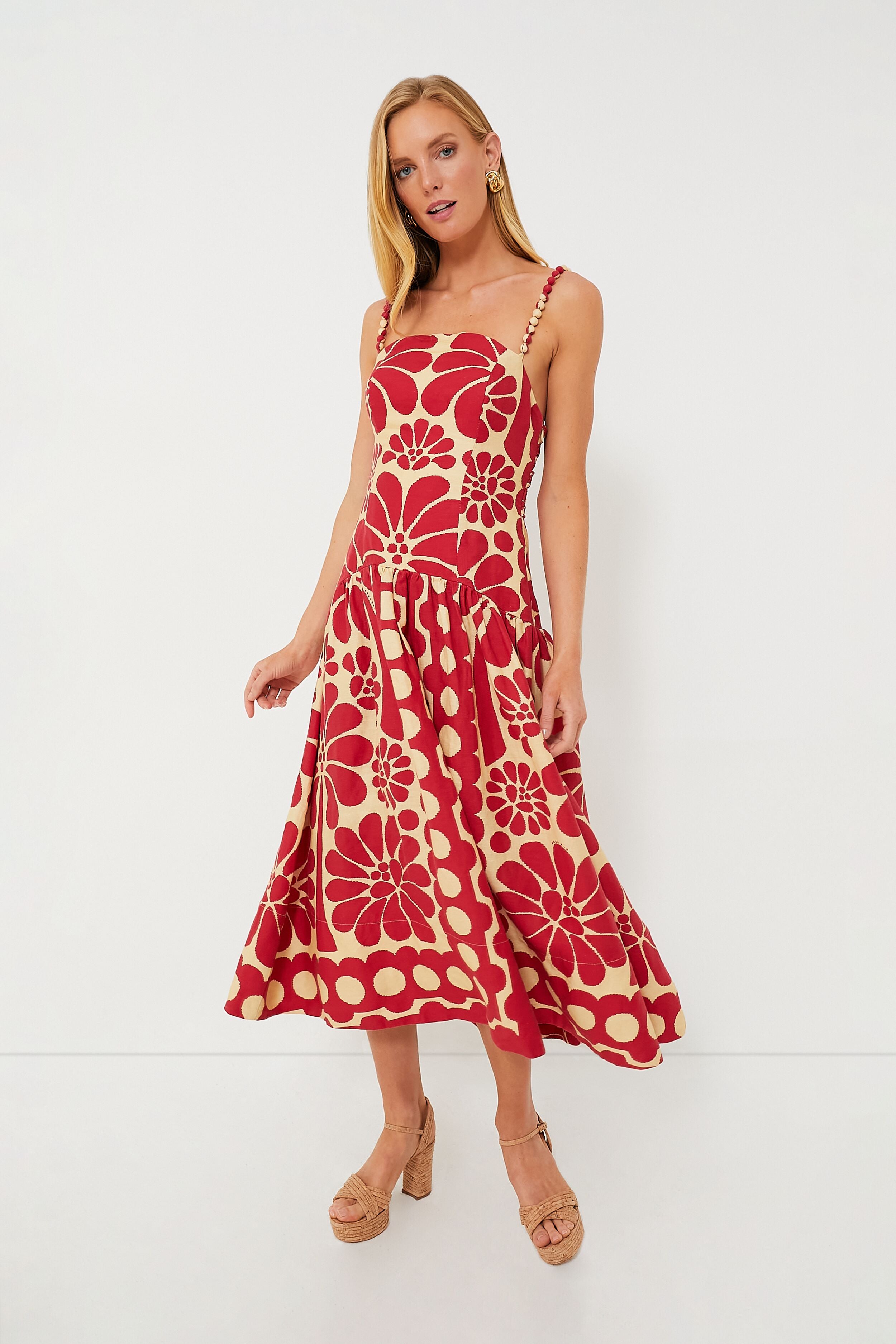 Palermo Red Sleeveless Dress | Farm Rio Palermo Red Sleeveless Dress | Farm Rio
