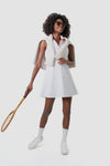 White and Red Sterling Tennis Dress
