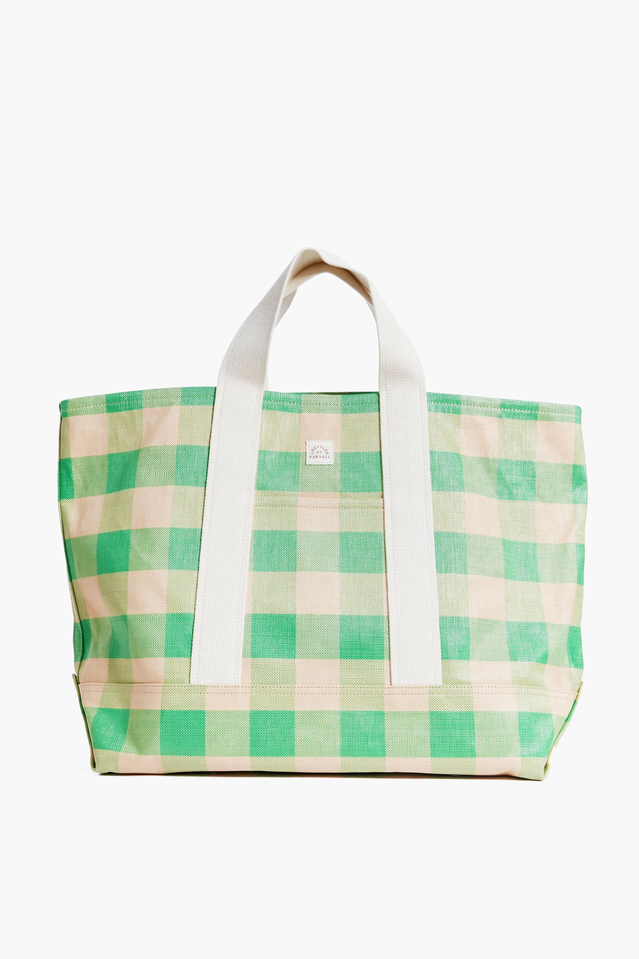 Green and Butterscotch Bodie Oversized Tote
