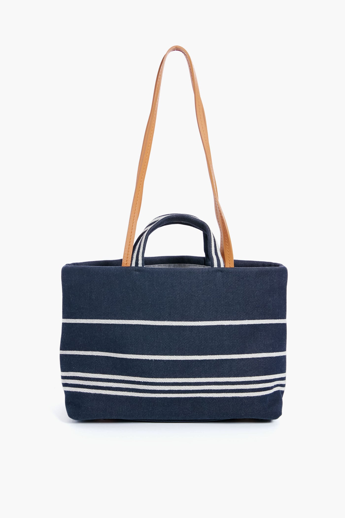 CHANEL Denim Canvas Border Tote