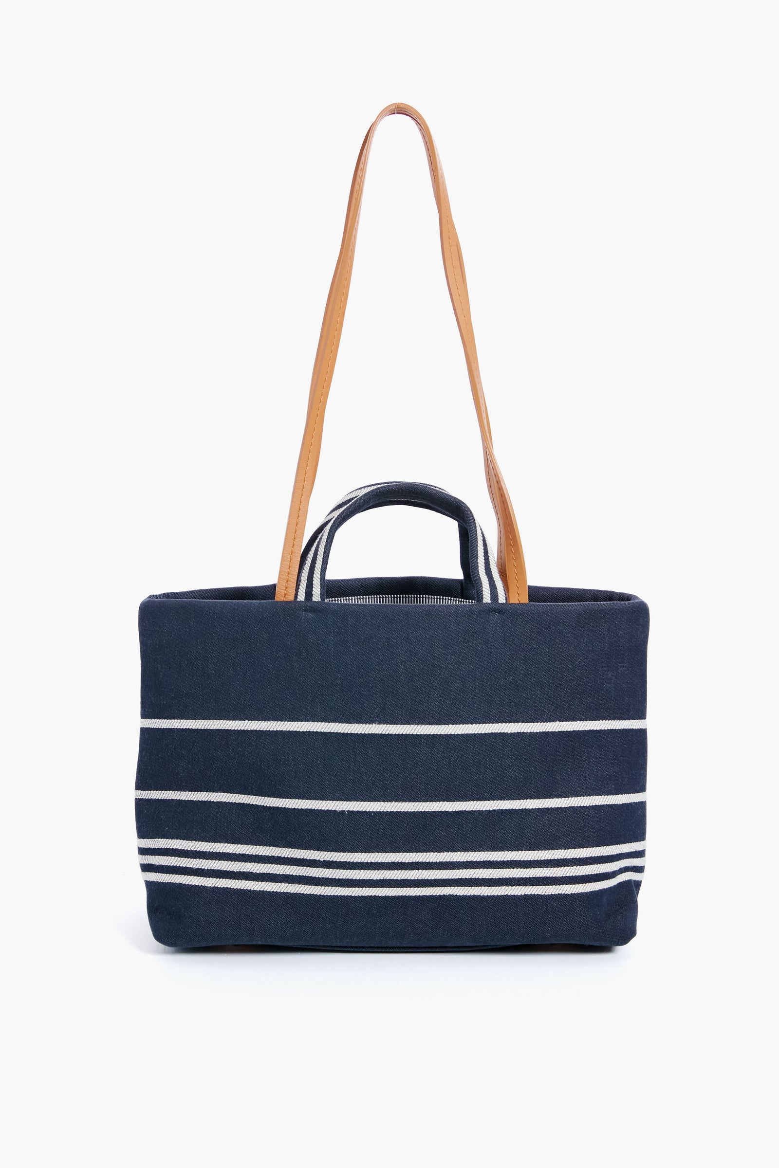 CHANEL Denim Canvas Border Tote