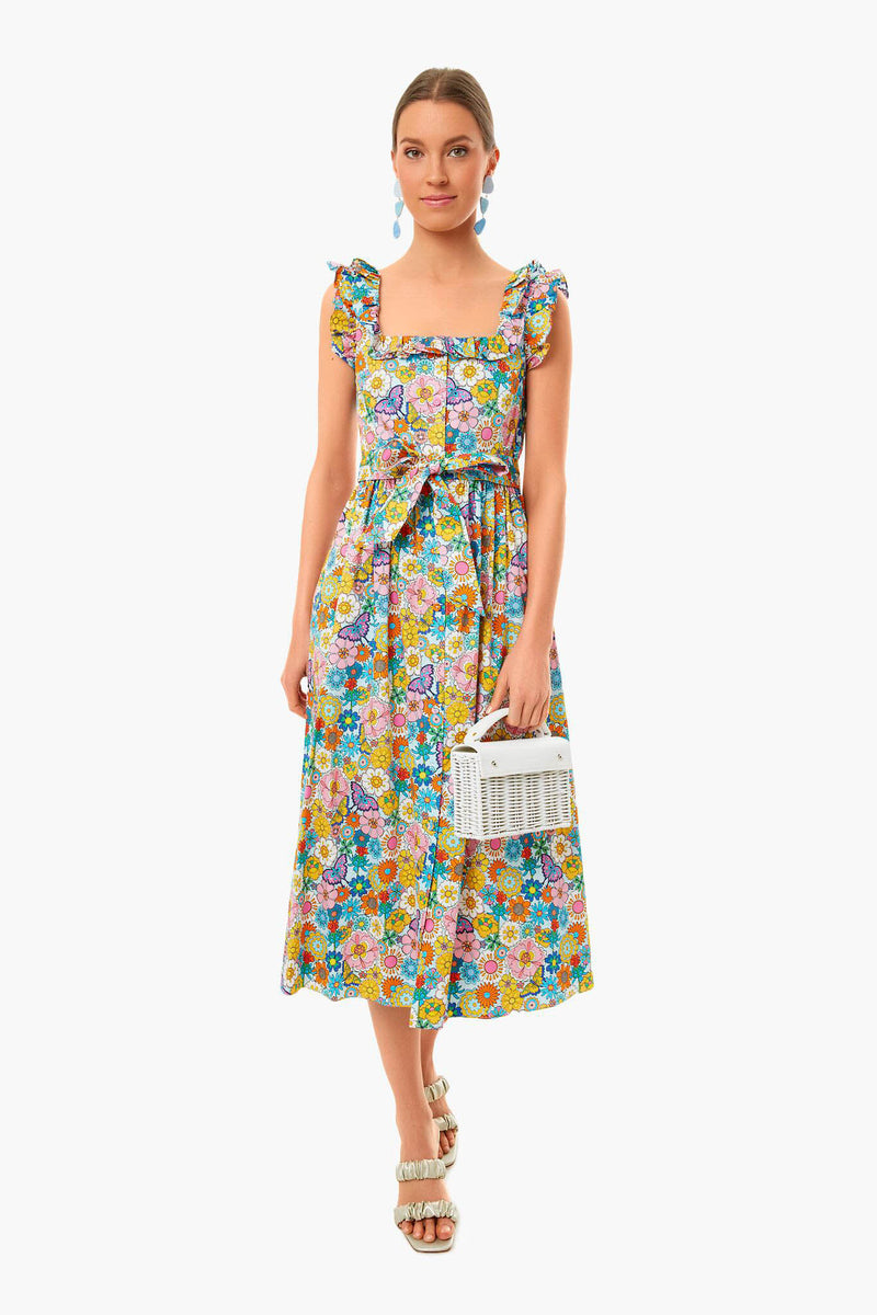 Good Vibes Pale Blue Lou Lou Cotton Dress