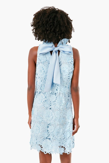 Serenity Blue Guipure Lace Blythe Dress