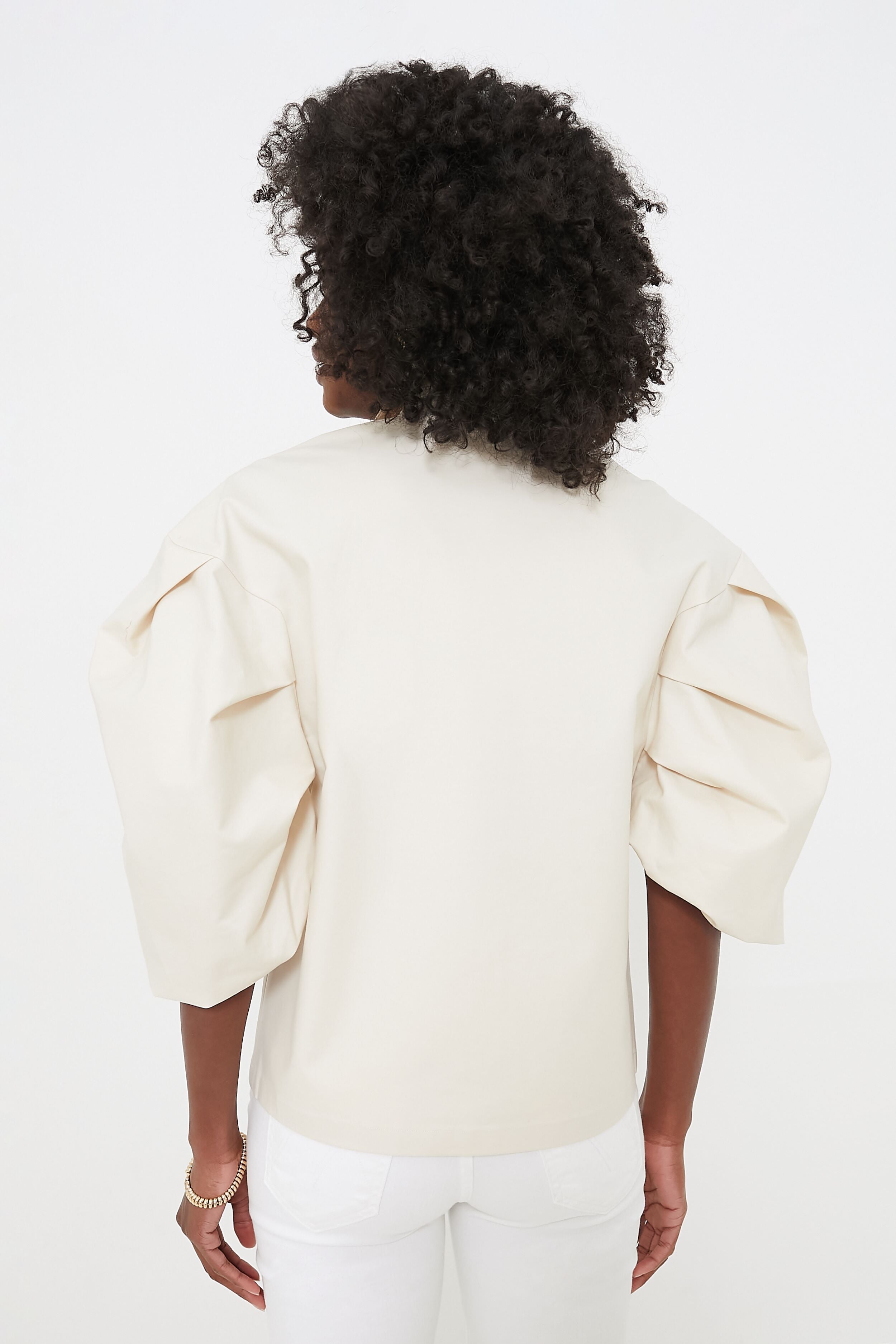 Cream Sady Top