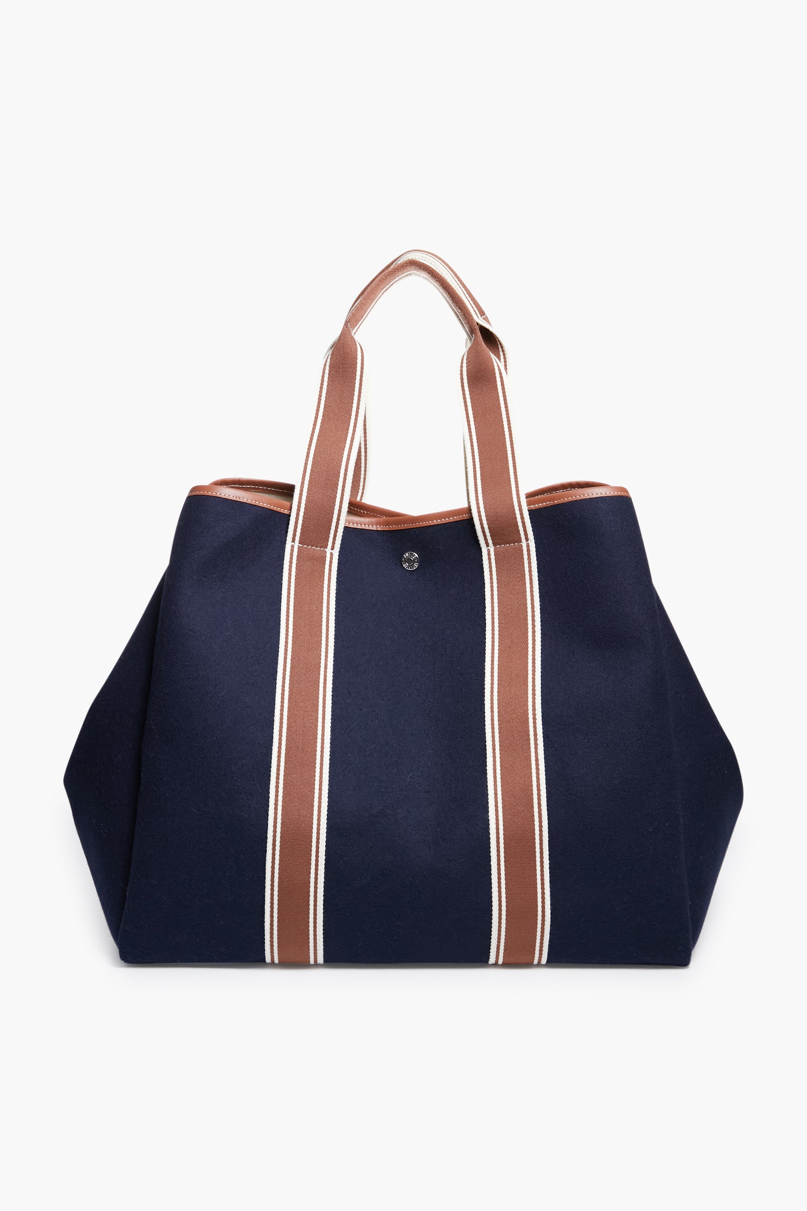 Navy Traversee L Flannel Cruise Tote