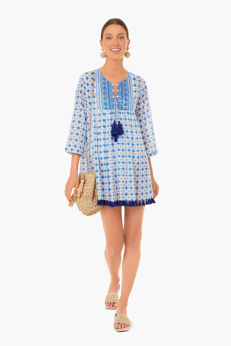 Exclusive Plume Periwinkle Seychelles Tunic