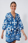 Capri Blue Majolica Tile Bondi Coverup