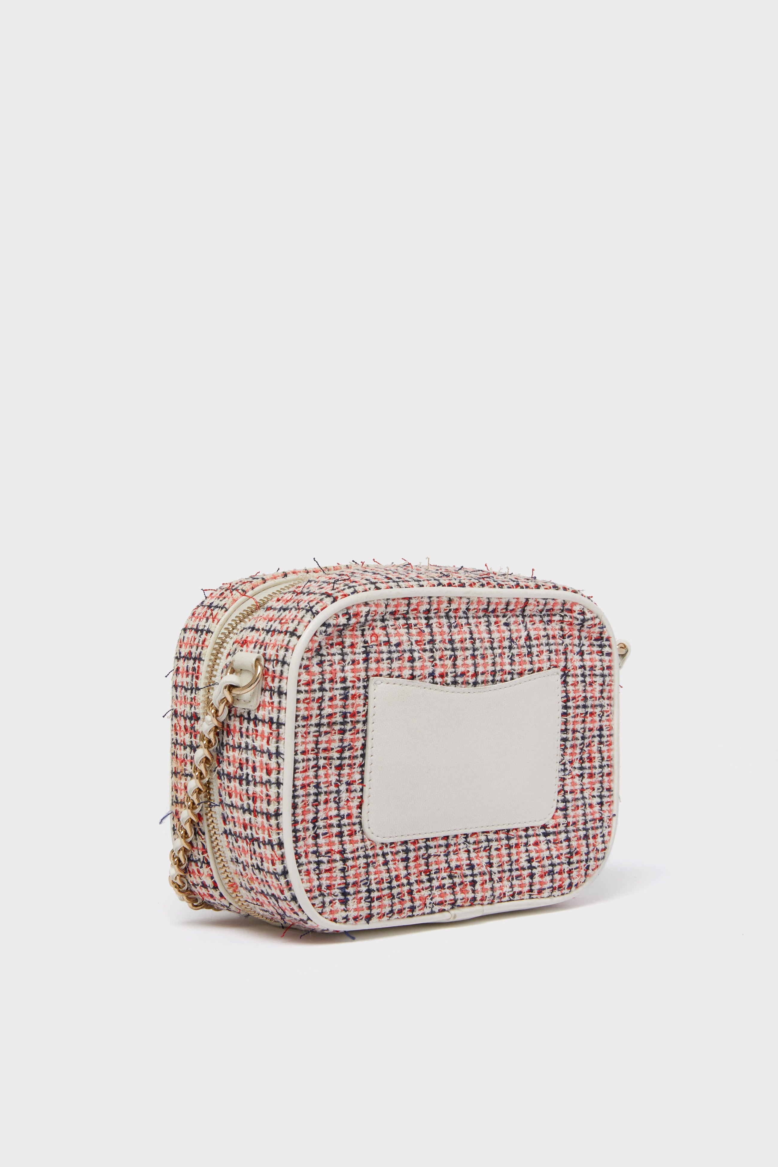 CHANEL Tweed Logo Mania Camera Bag