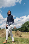 Navy Striped Sankaty Turtleneck