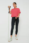 Hot Pink Cropped Ryan Boyfriend Tee