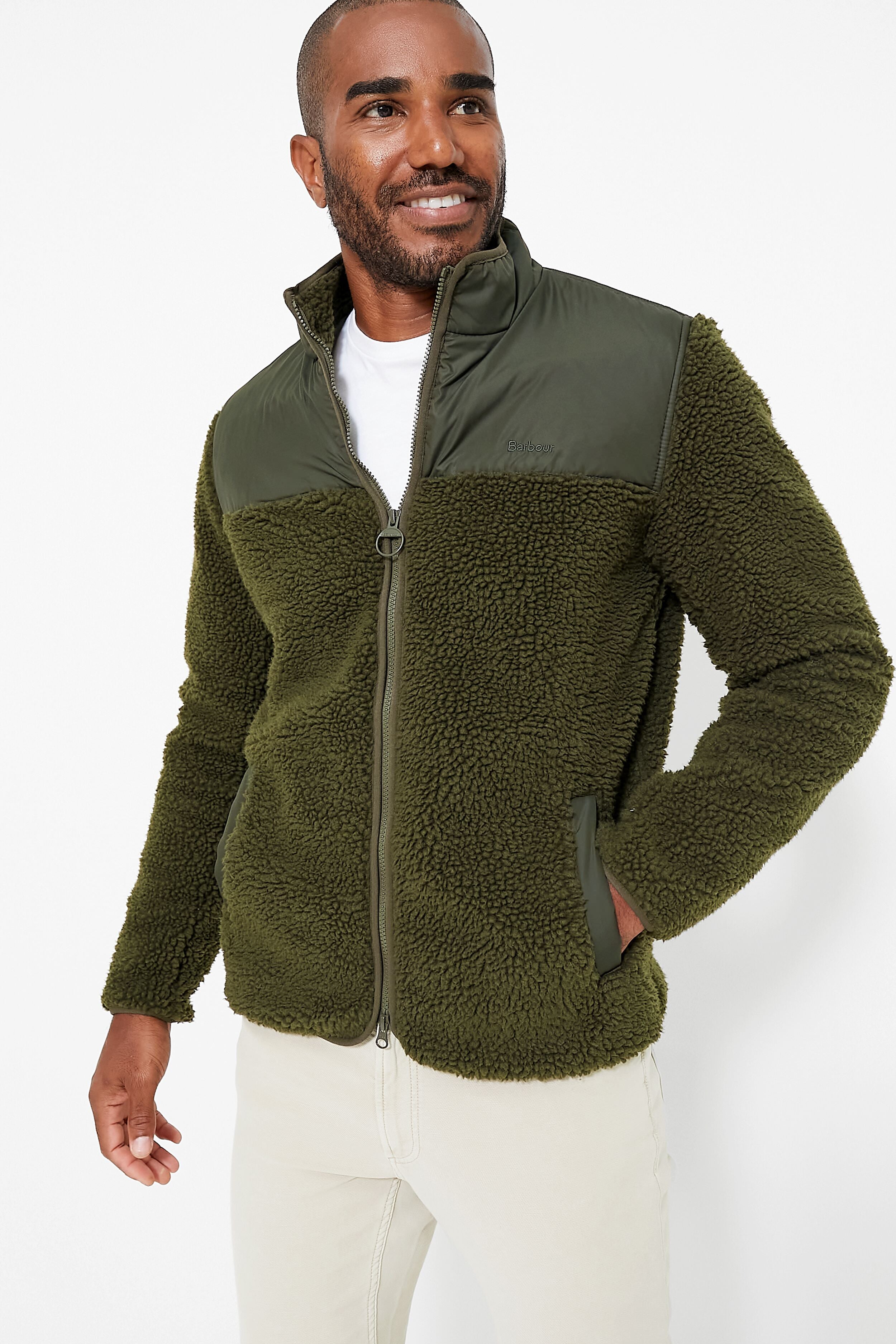 Olive Hobson Fleece Jacket | Barbour