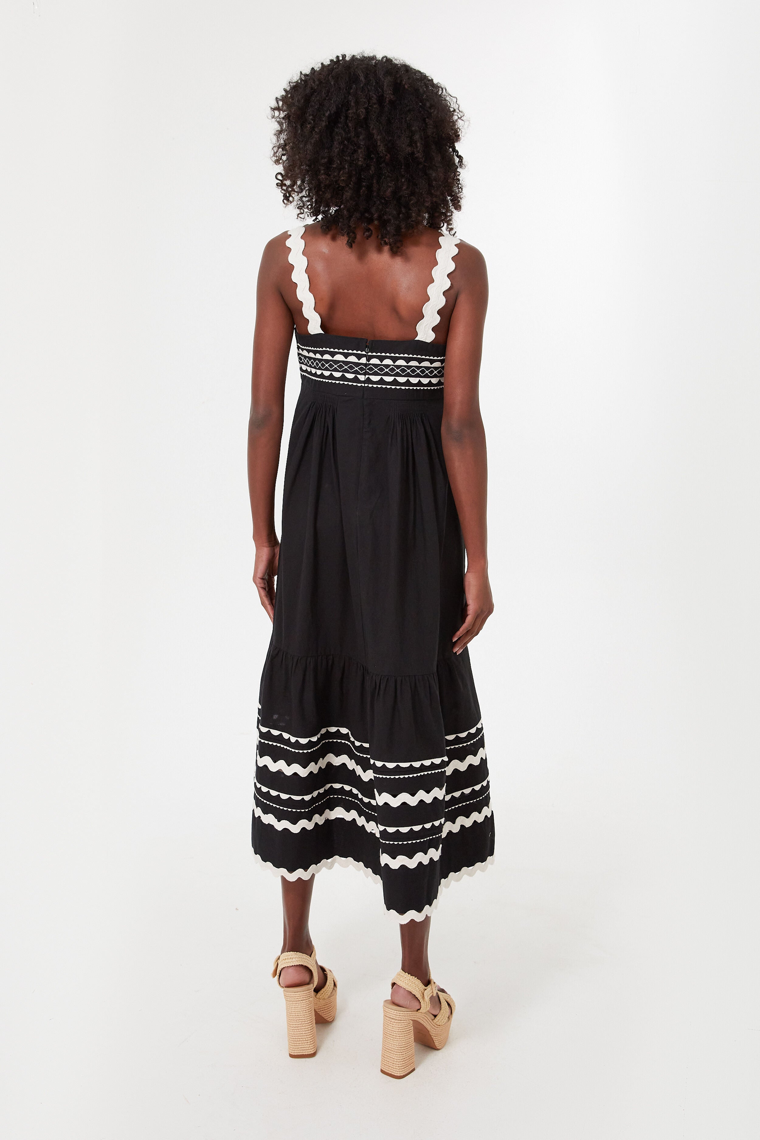 Black Ryleigh Ric Rac Sleeveless Dress | Sea New York
