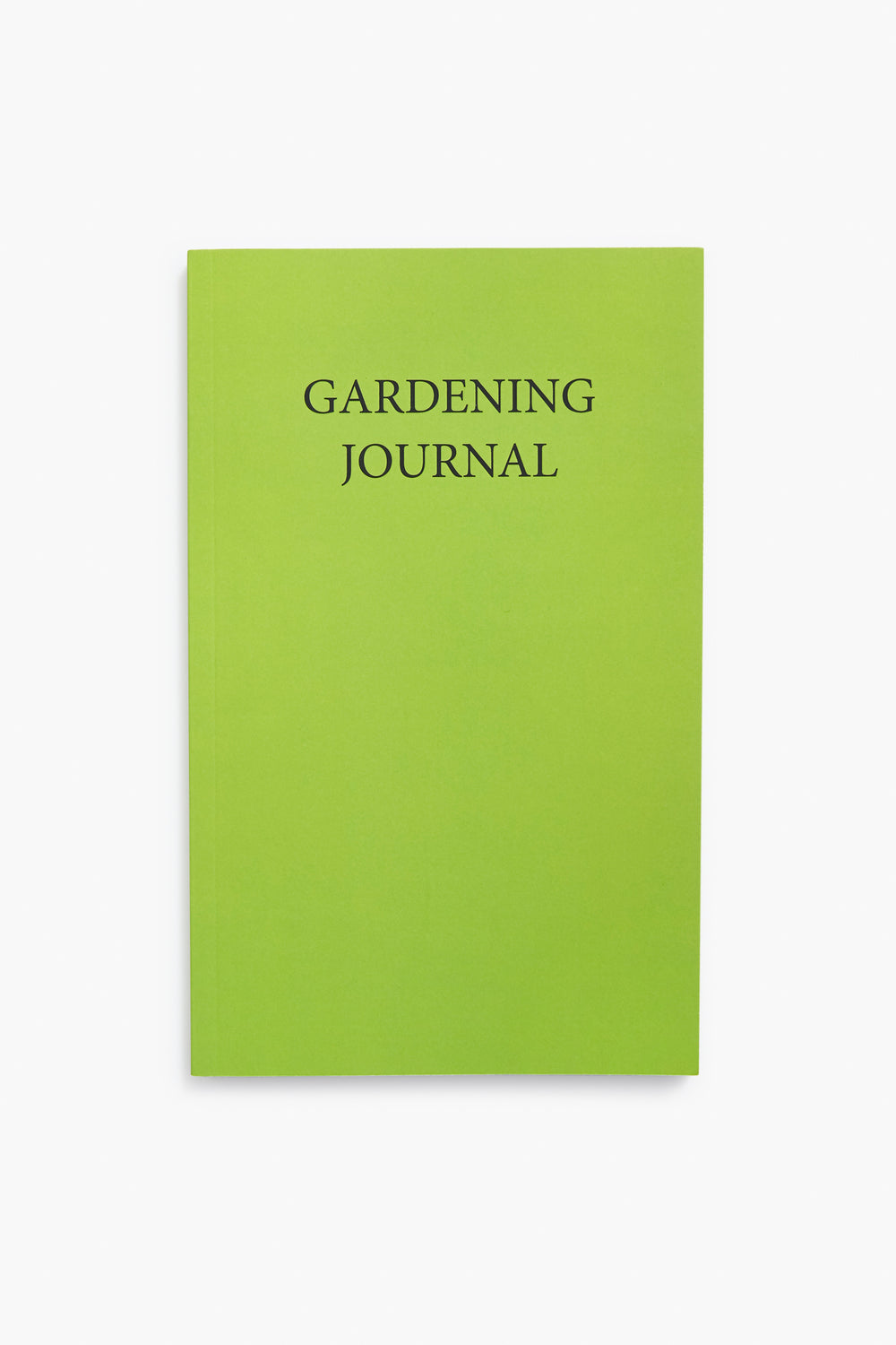 A green Gardening Journal by Beech Cottage Press with black cover text, perfect as a gift for gardeners.
