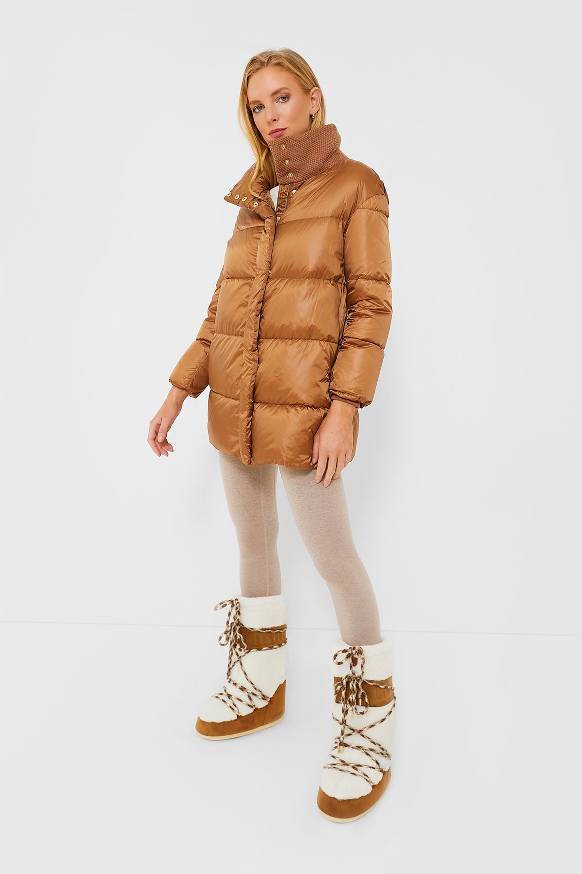 Whisky Off White Icon Shearling Boots | Moon Boot