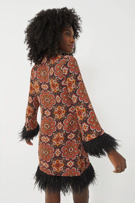 Scarf Medallion Chai Tea Vida Dress