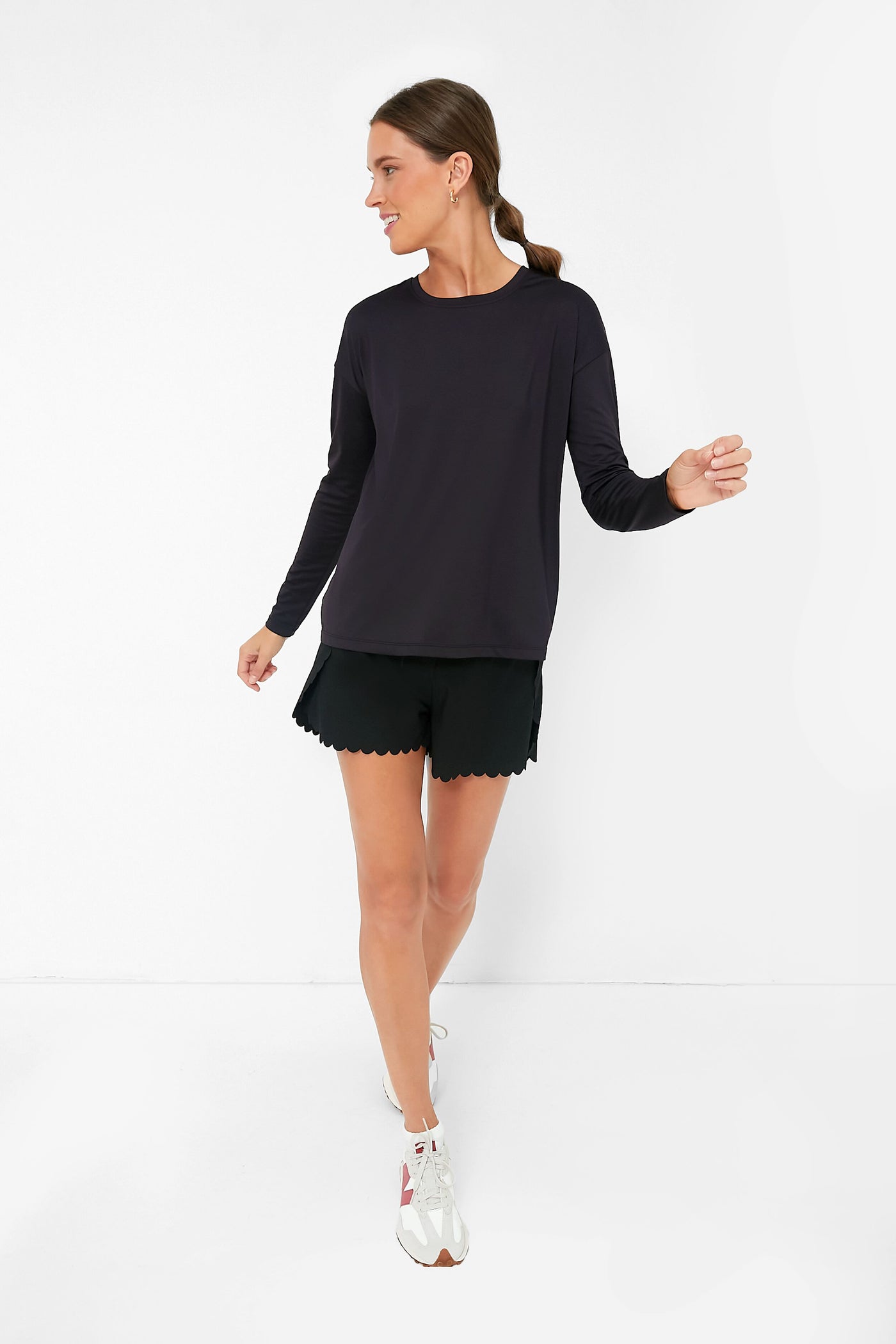 Black Long Sleeve Performance Jersey Ryan Boyfriend Tee
