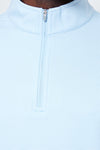 Cottage Blue Perth Sugar Stripe Performance Quarter-Zip