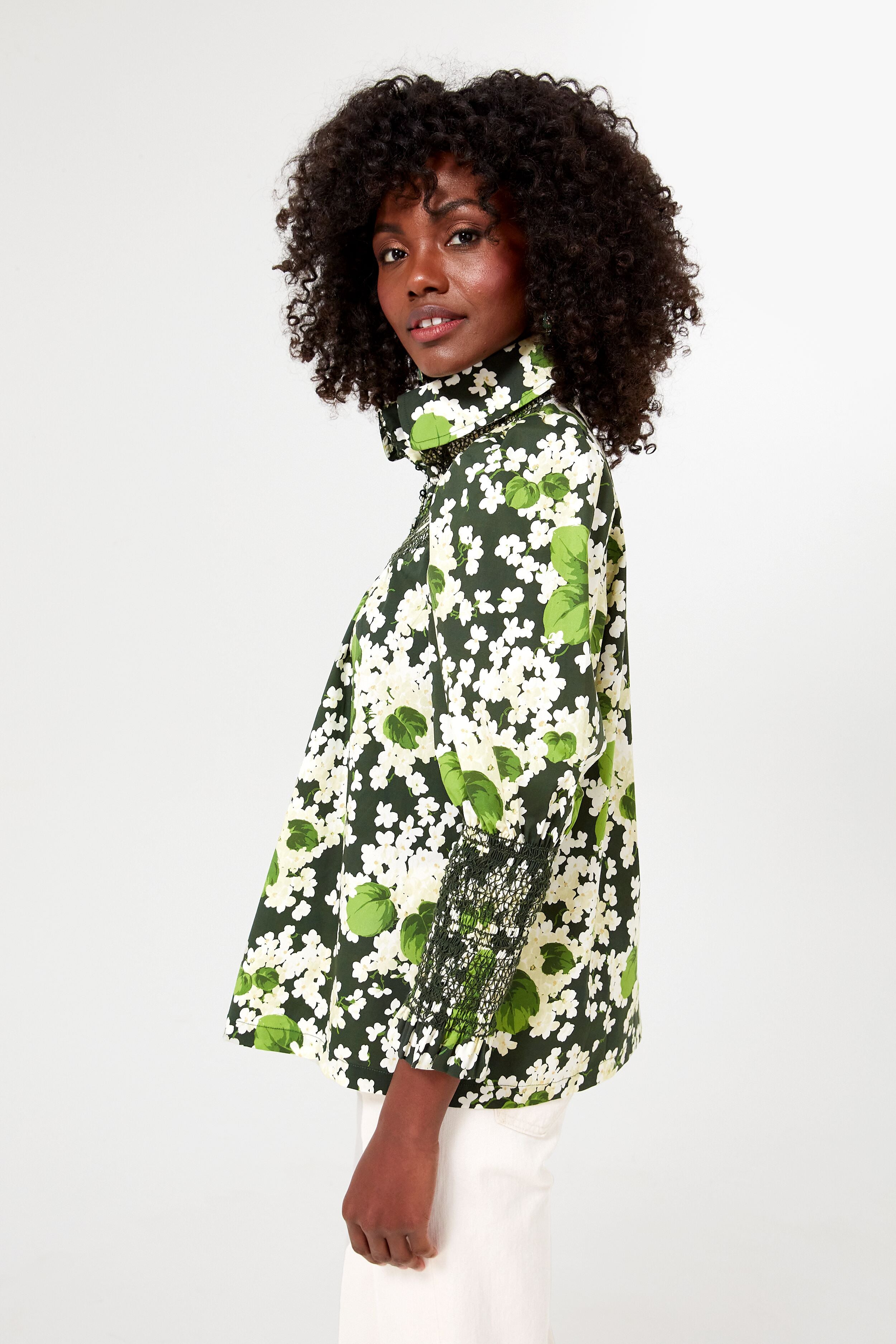 Noir Hydrangea Blooms Haskell Blouse | Tuckernuck