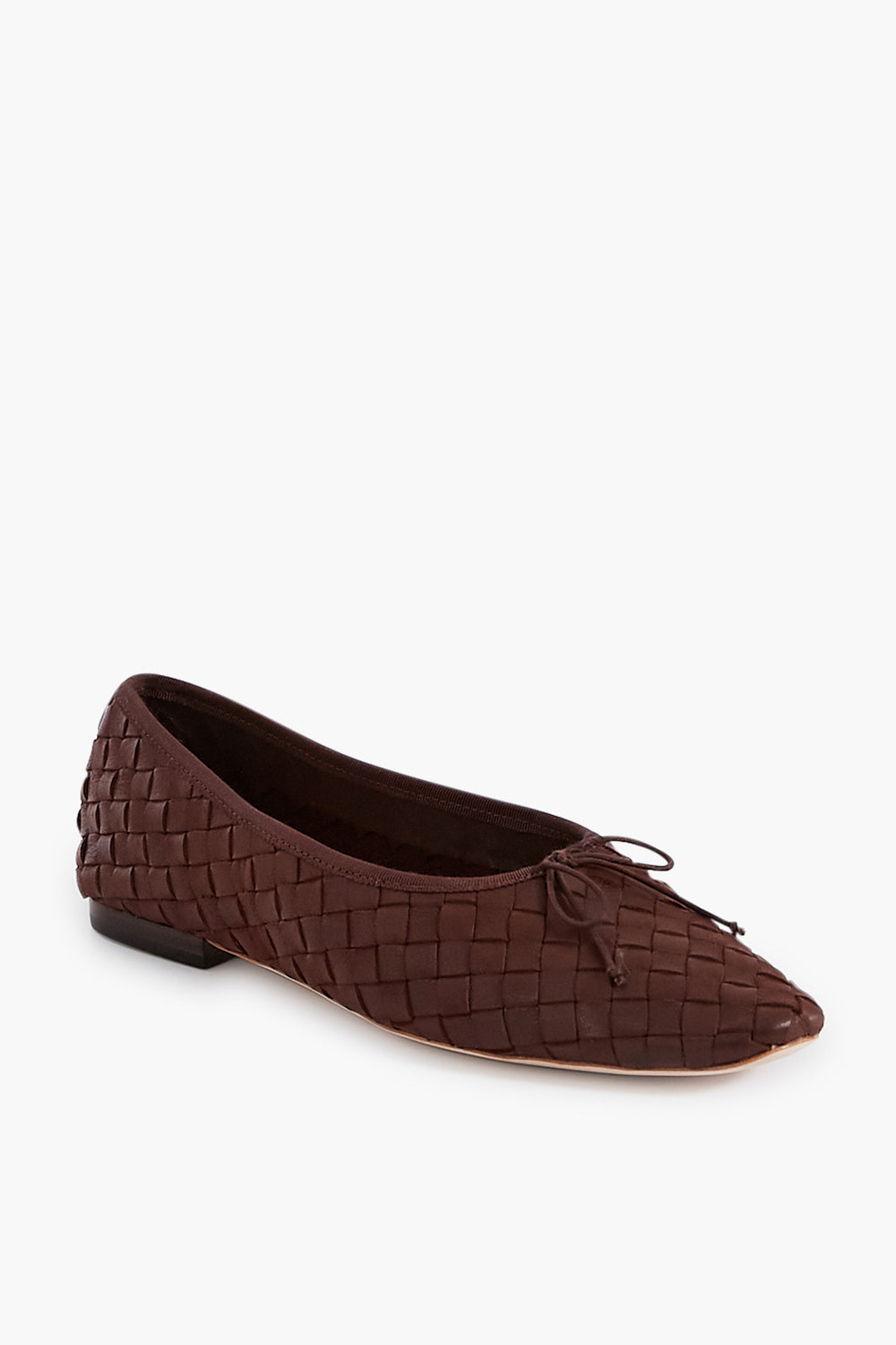 Chocolate Woven Leather Landry Flats | Loeffler Randall Chocolate Woven Leather Landry Flats | Loeffler Randall