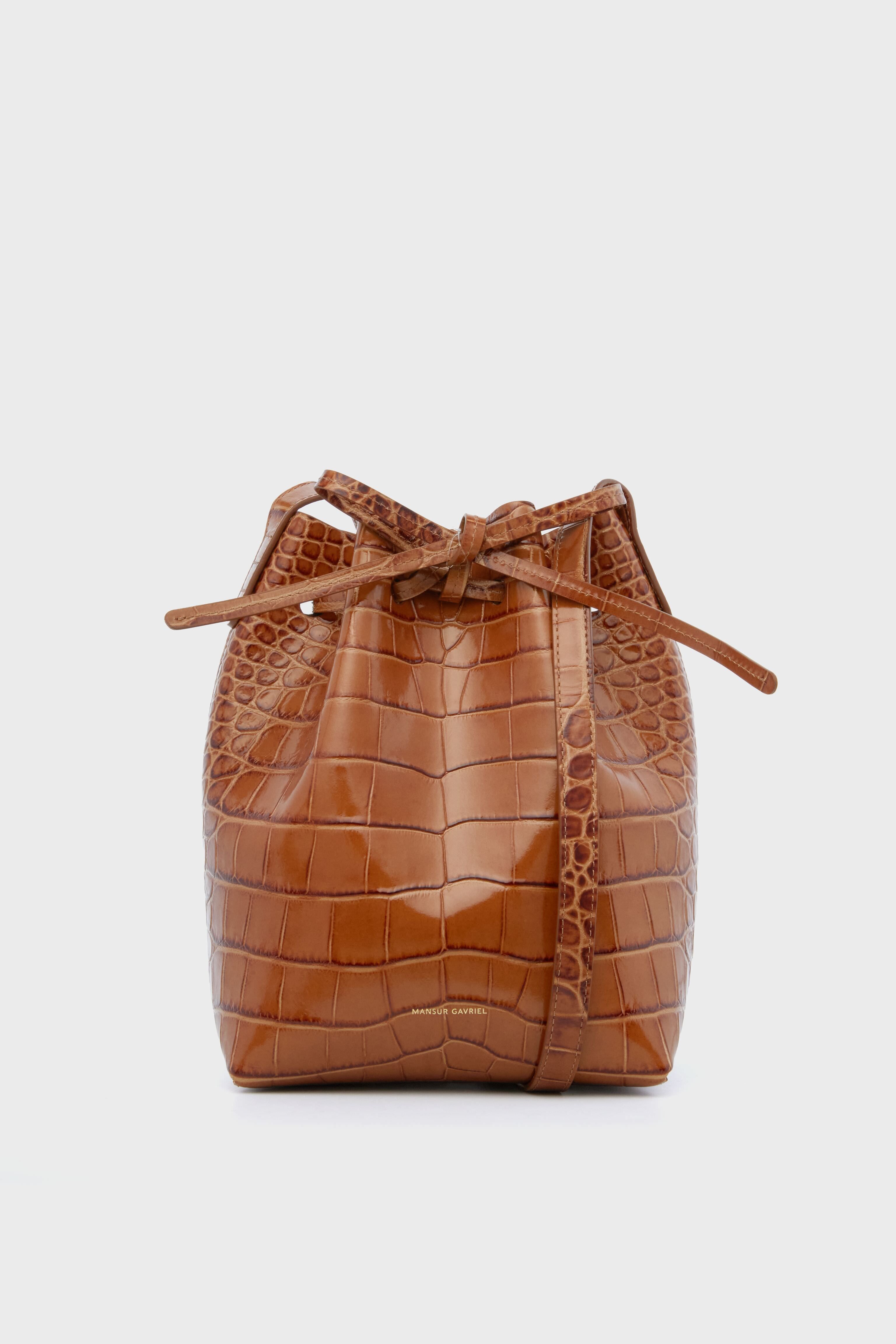 Amaretti Croc Mini Bucket Mansur Gavriel