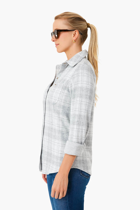 Winter Clouds Plaid Legend Sweater Shirt
