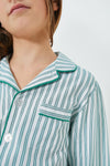 Kids Emerald Ticking Pajama Set