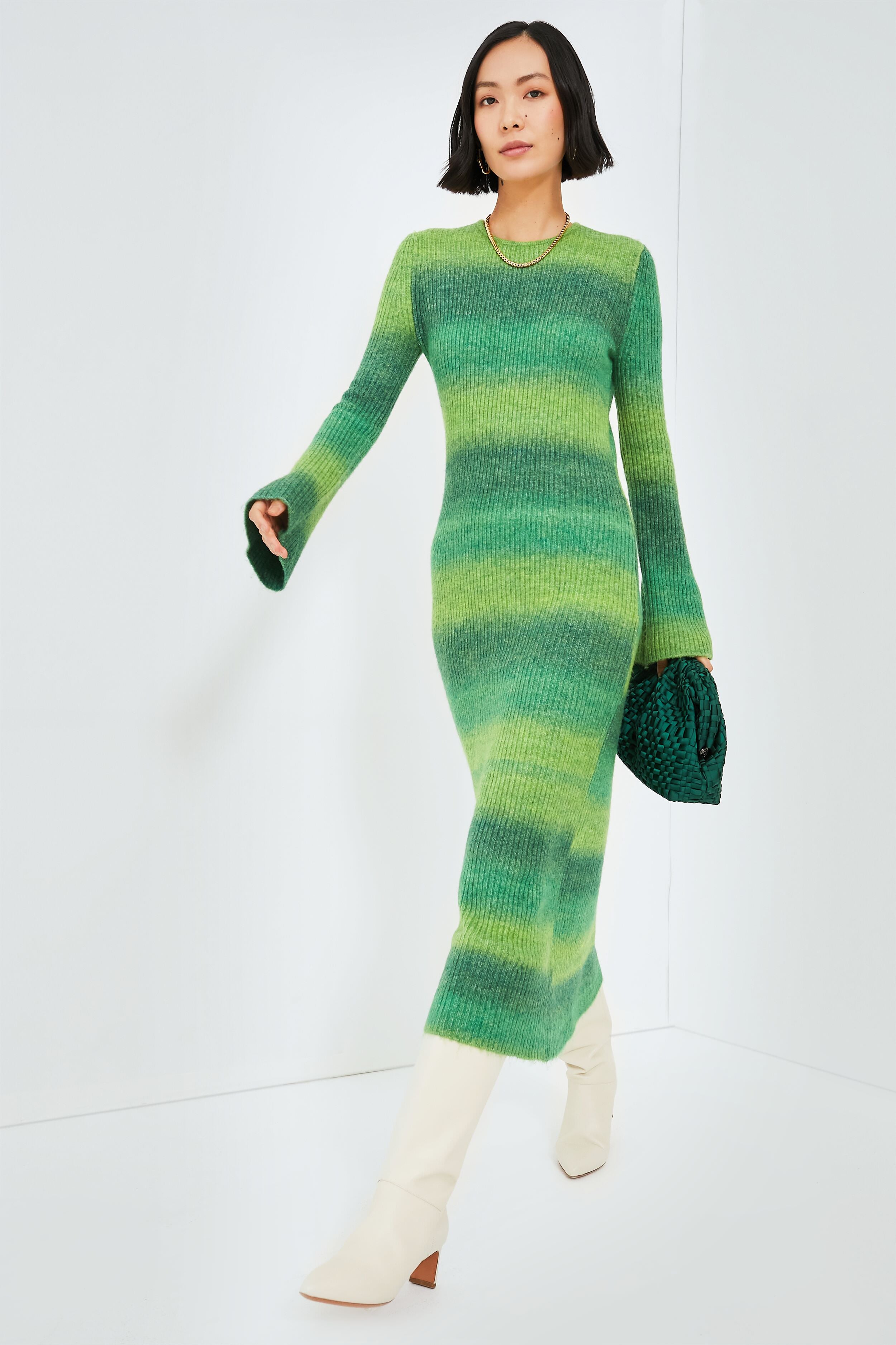 Gummy Green Multi Axon Dress | SIMONMILLER Gummy Green Multi Axon Dress | SIMONMILLER