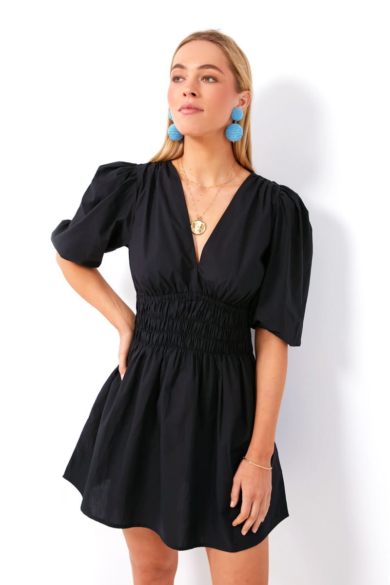 Black Valledoria Mini Dress