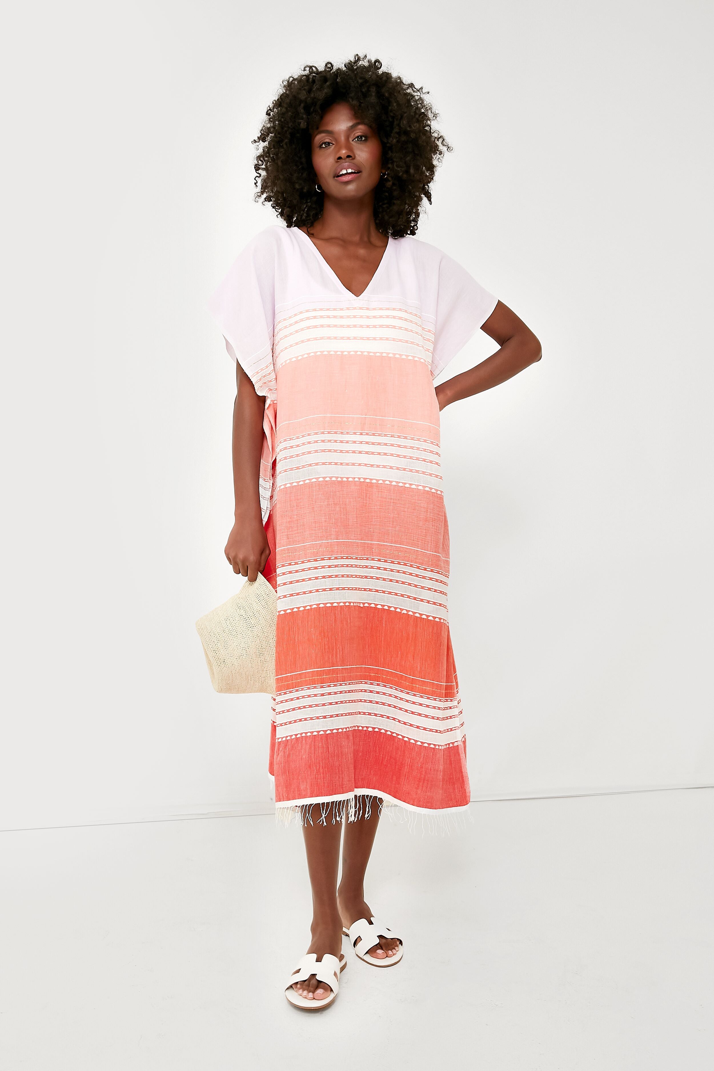 Tangerine Eshal Classic Caftan