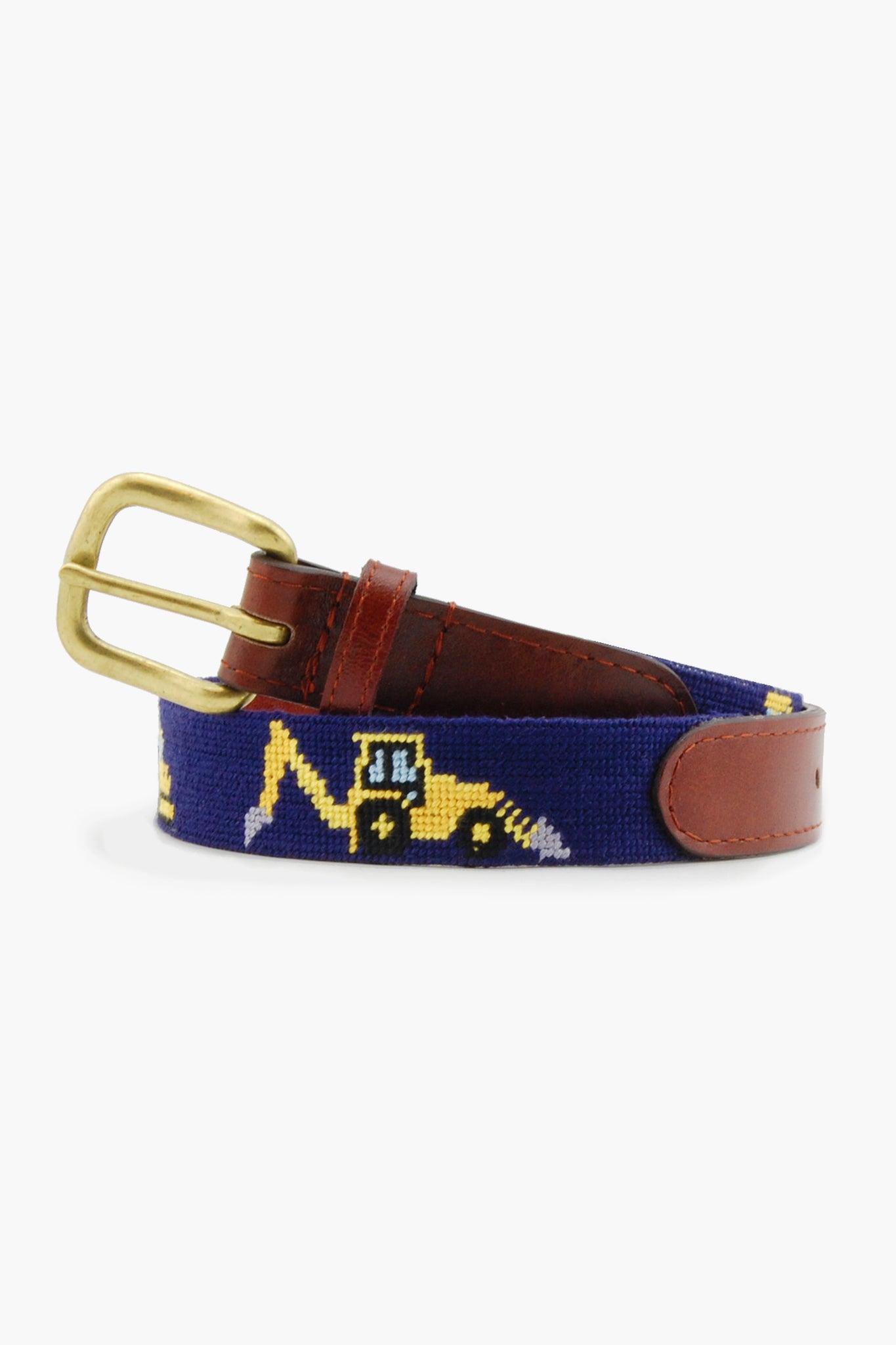 Needlepoint SMATHERS & BRANSON Swordfish HANDSTITCHED Blue Small Smathers & Branson Needlepoint Belt - Billfish (Natural  main image 3