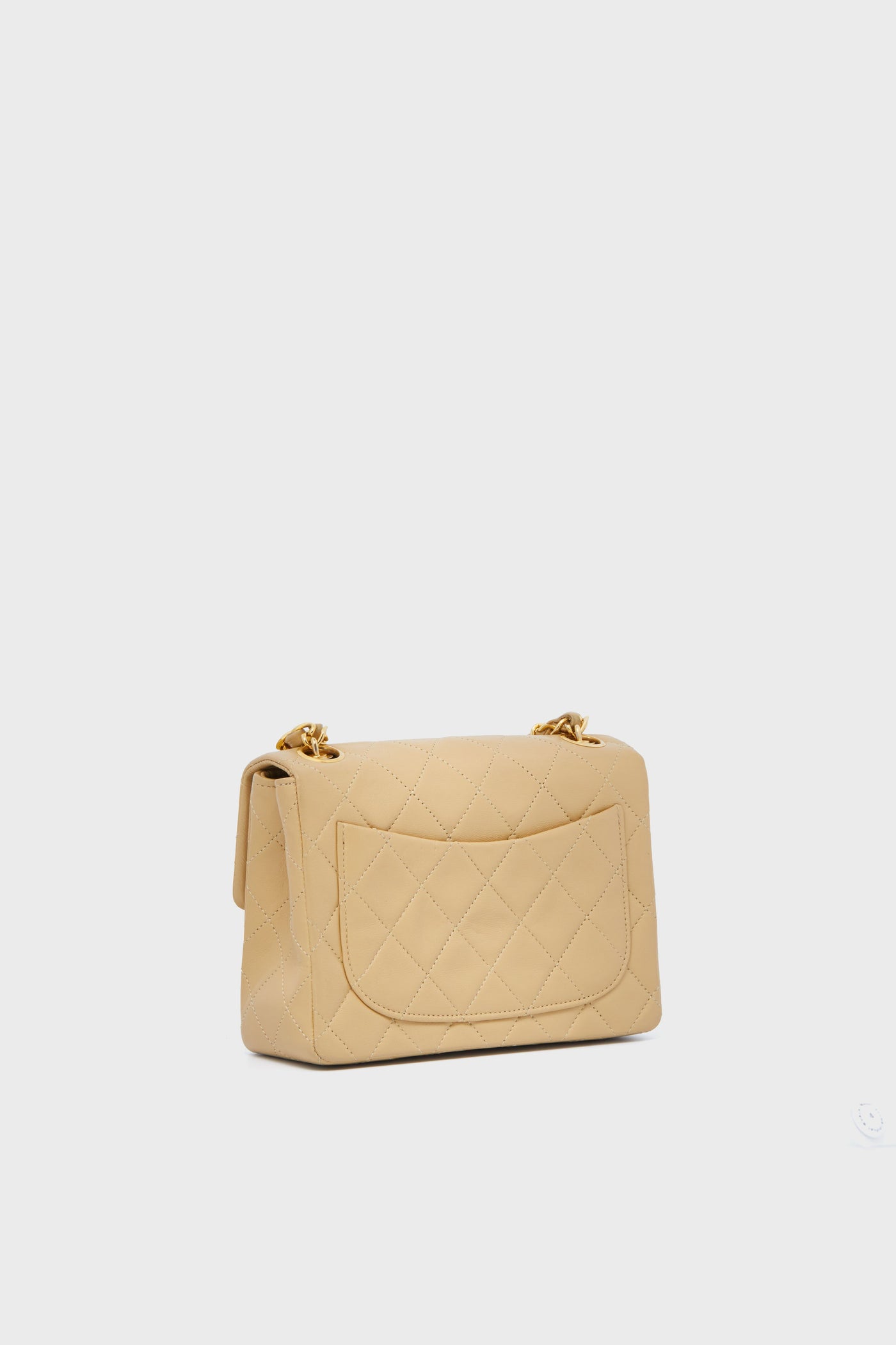 CHANEL Beige Mini Square Vintage Bag