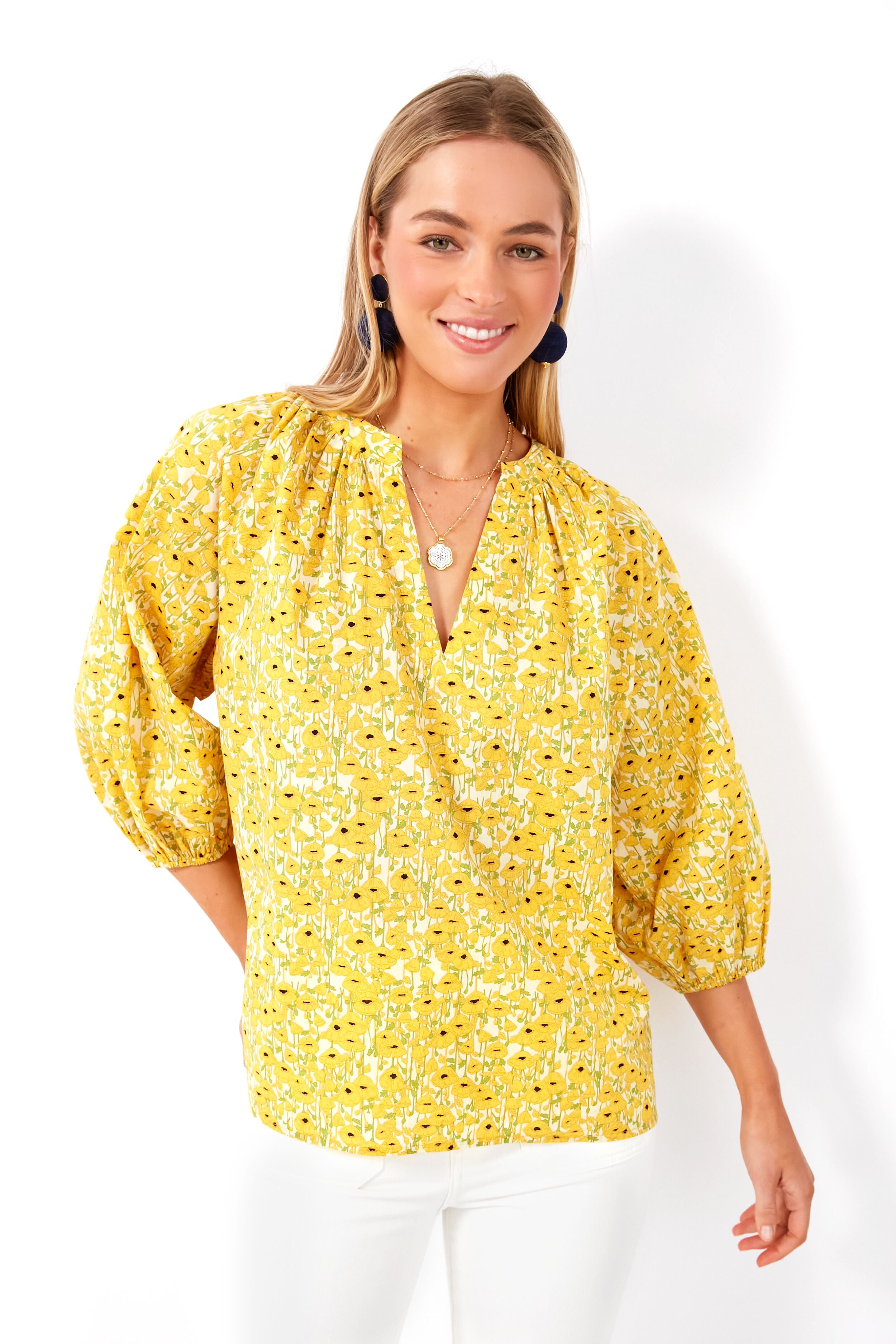 Yellow Polka Dot Blouse